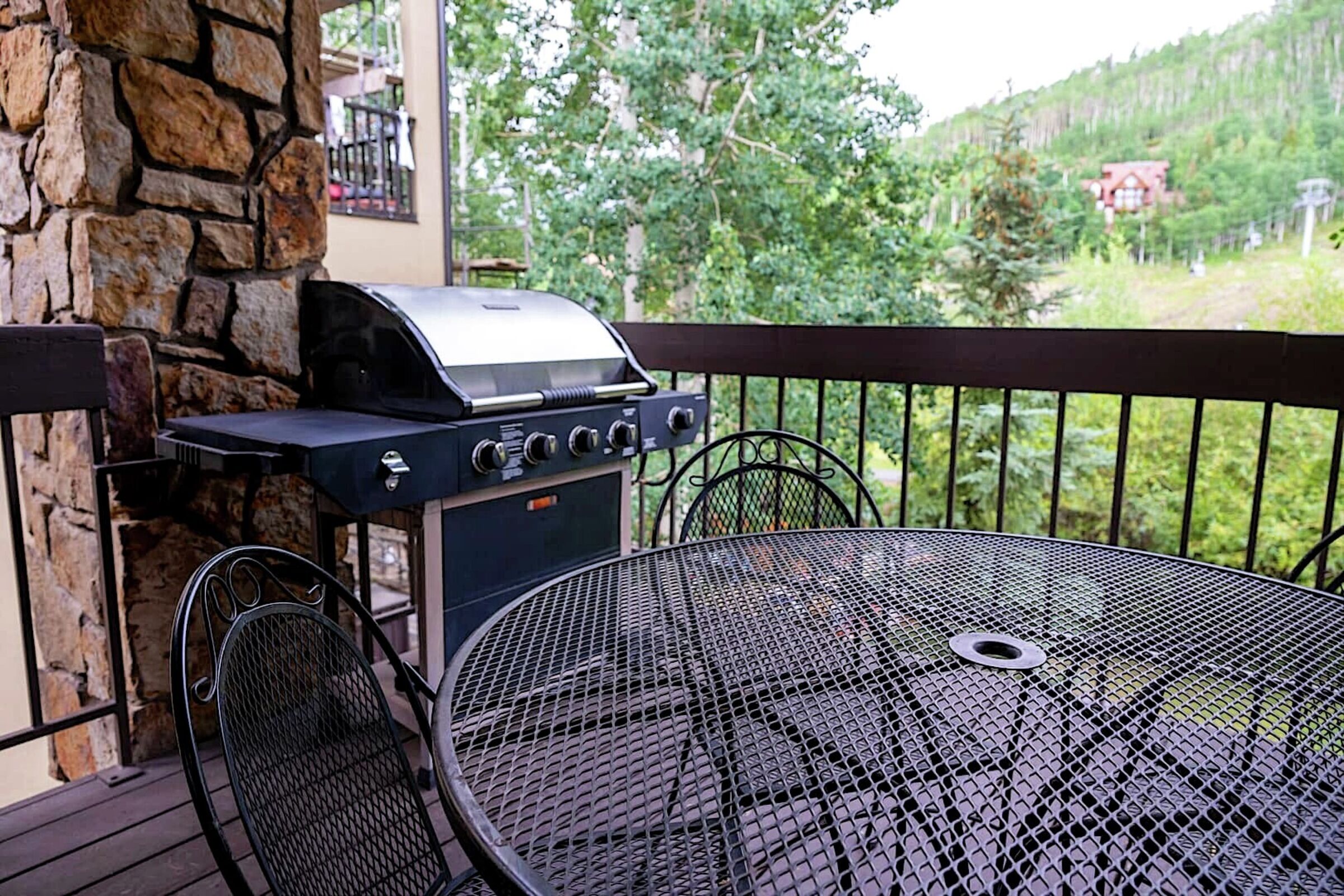 Balcony with BBQ