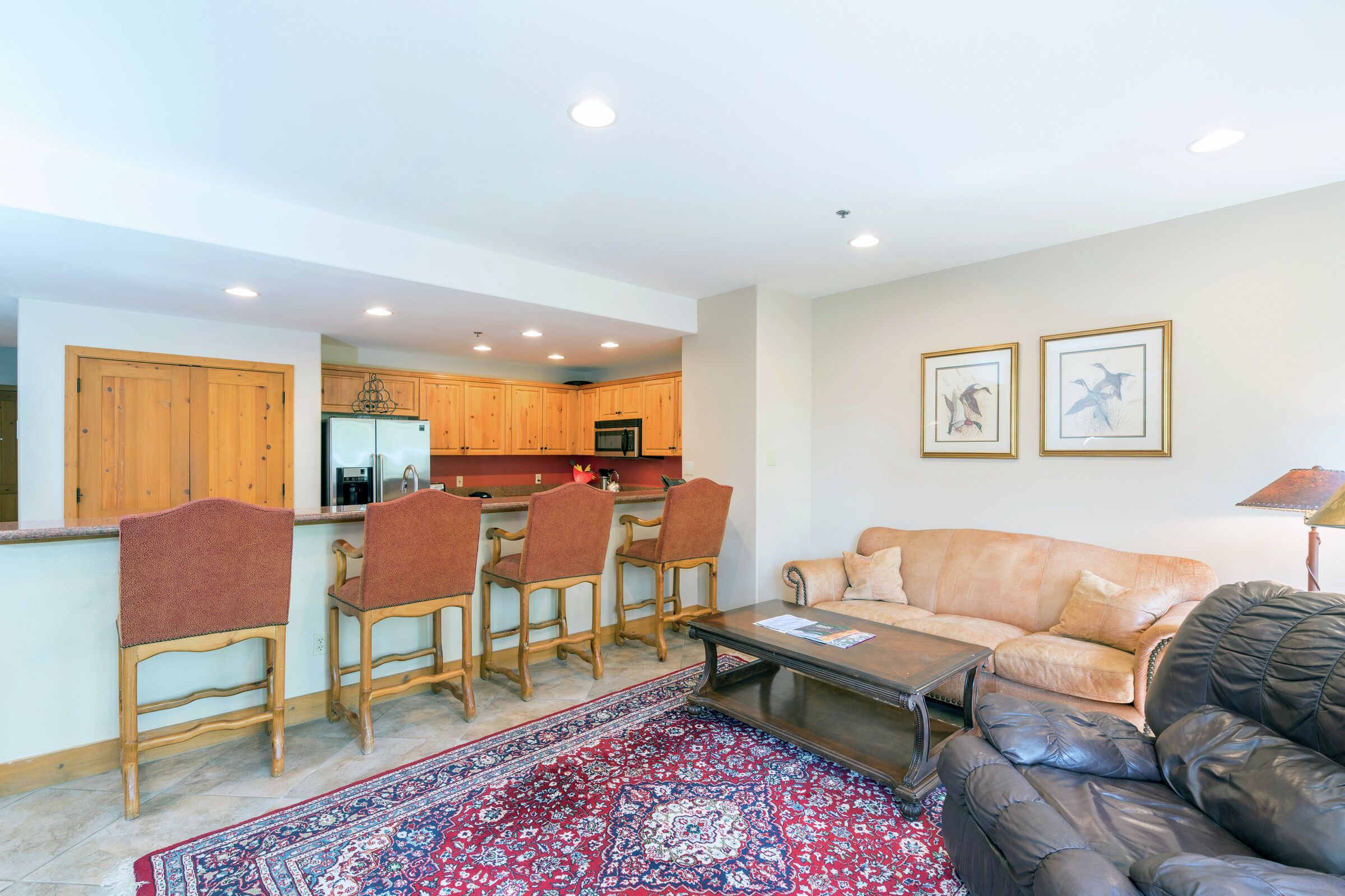 Living Area & Kitchen