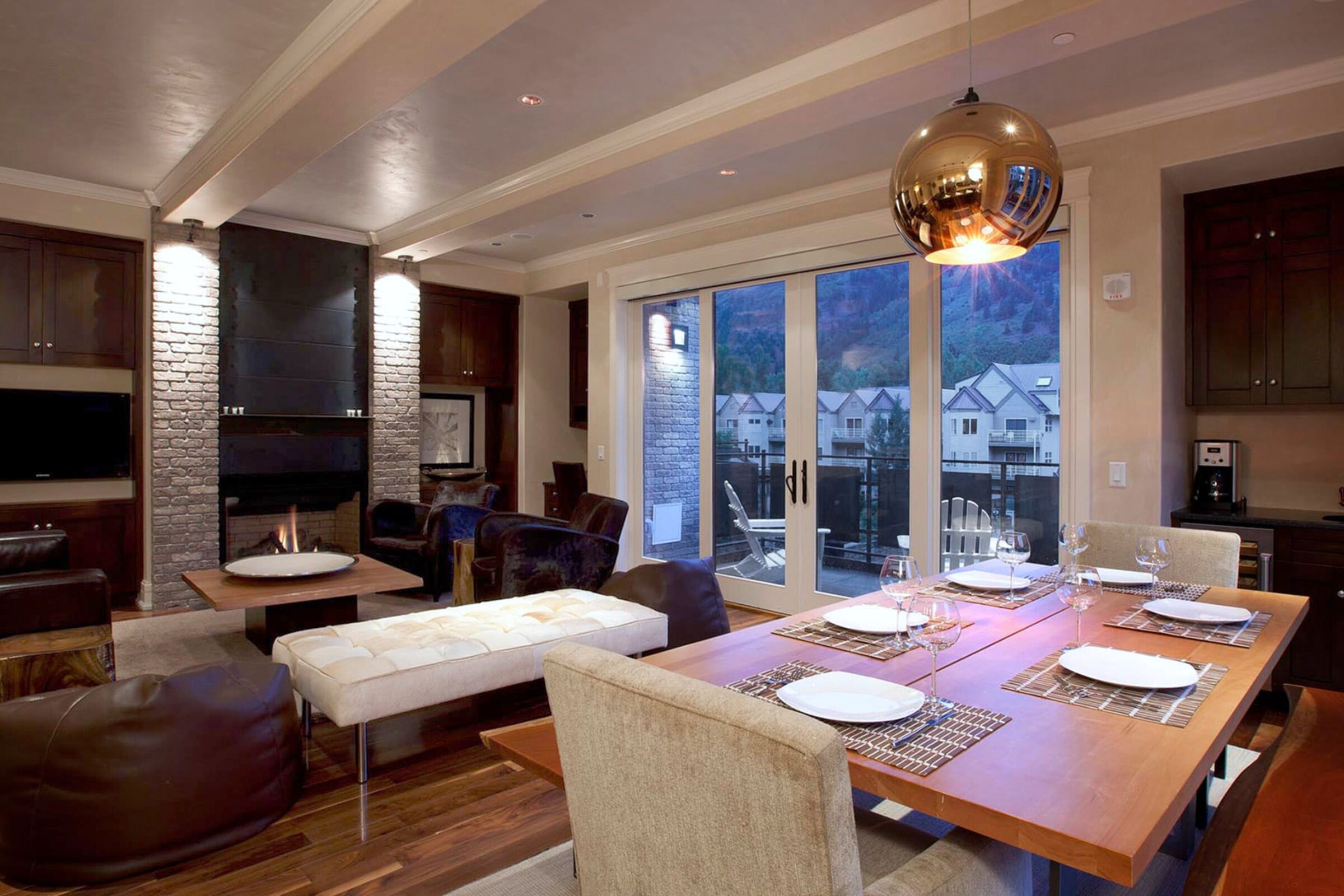3 Bdrm 3 Bath W202 - Dining Room & Living Room