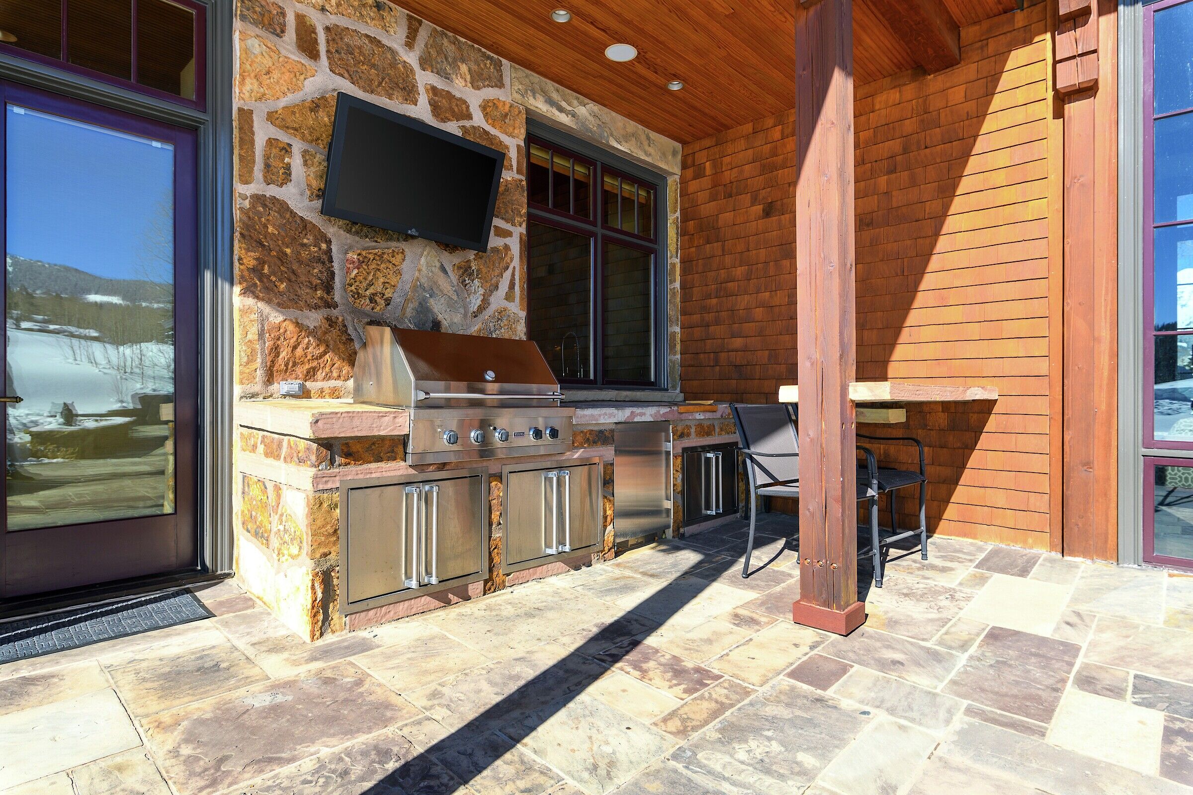 Patio with BBQ