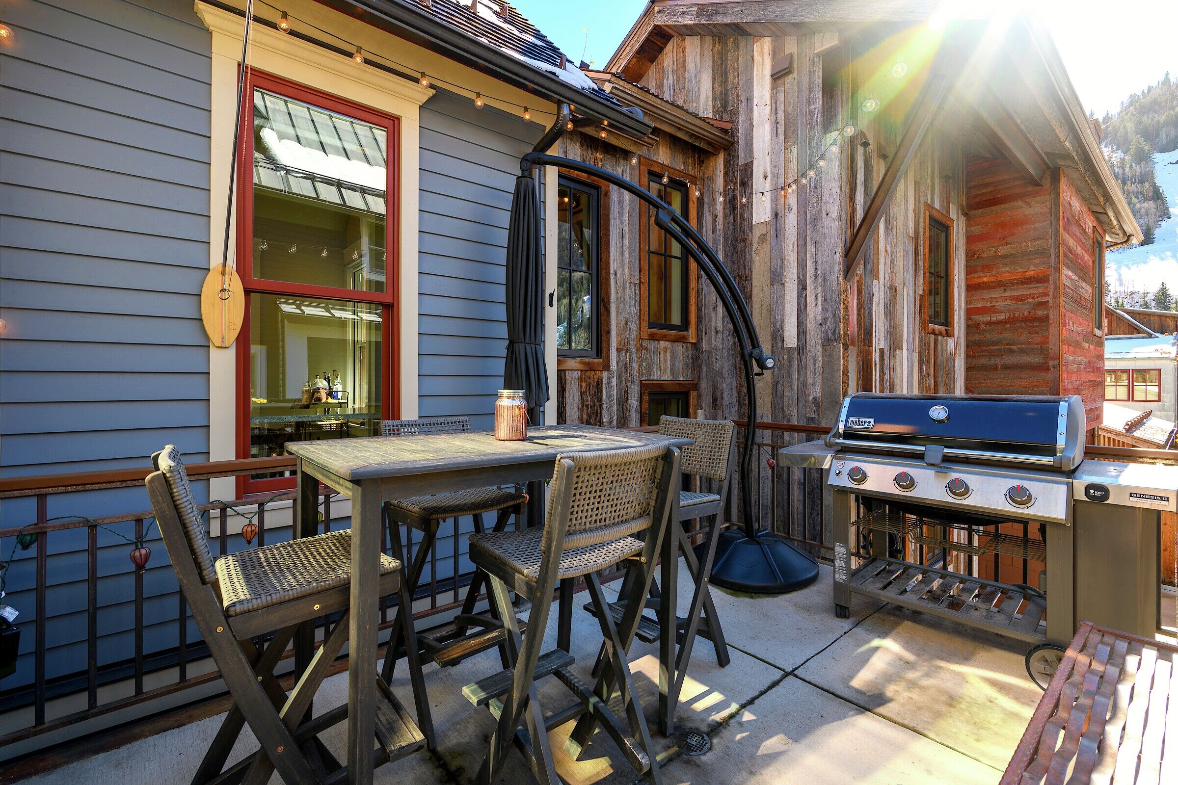 Deck with BBQ