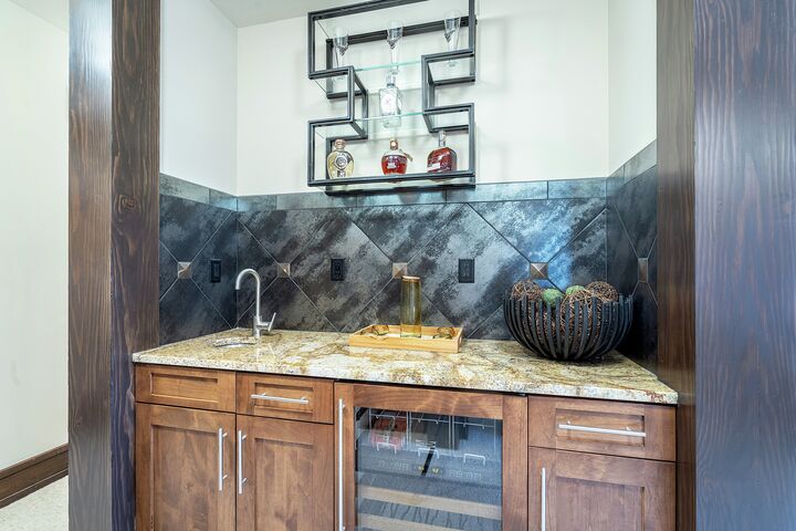 Family Room with Wet Bar