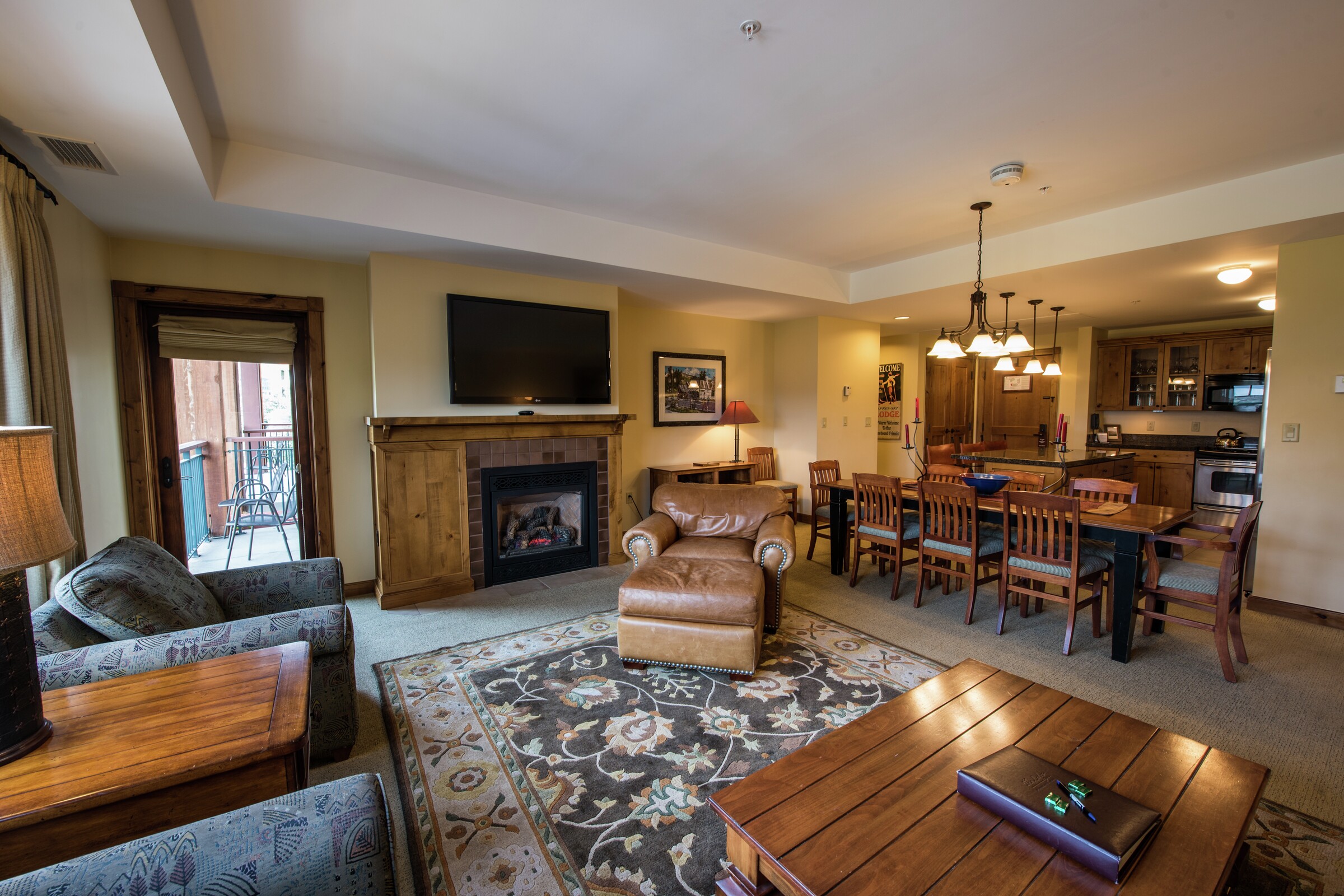 Two Bedroom Two Bath Living Room & Dining Room