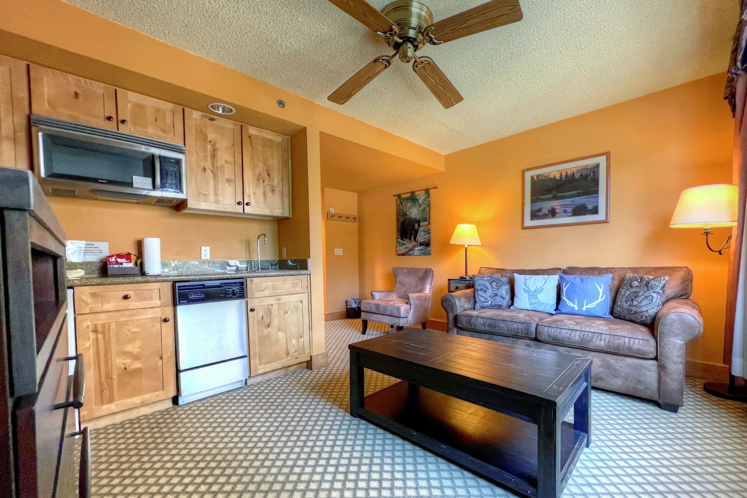 #372 - Studio Kitchenette & Living Area