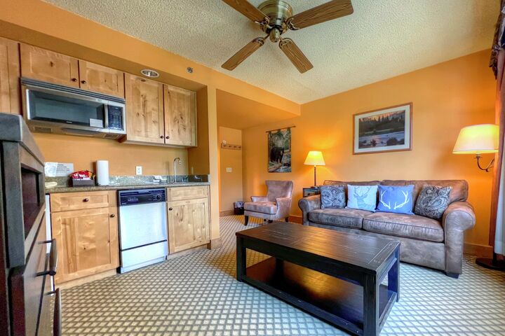 #372 - Studio Kitchenette & Living Area