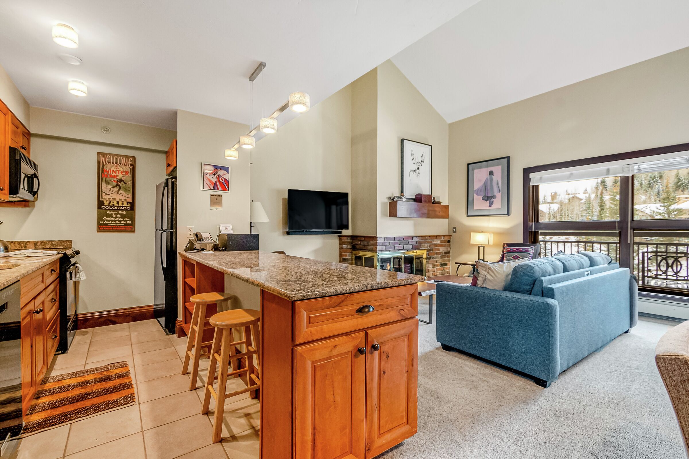 Kitchen & Living Room
