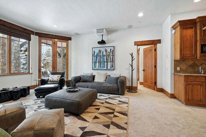 Family Room with Wet Bar