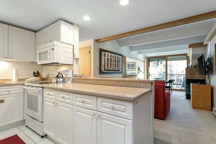 Studio 1 Bath Platinum - Kitchen, Living Area & Dining Area