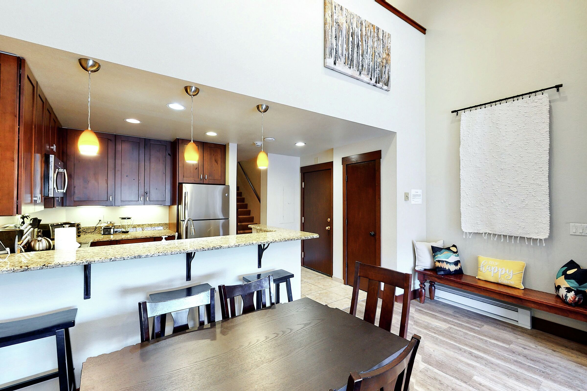 Dining Room & Kitchen with Kitchen Bar