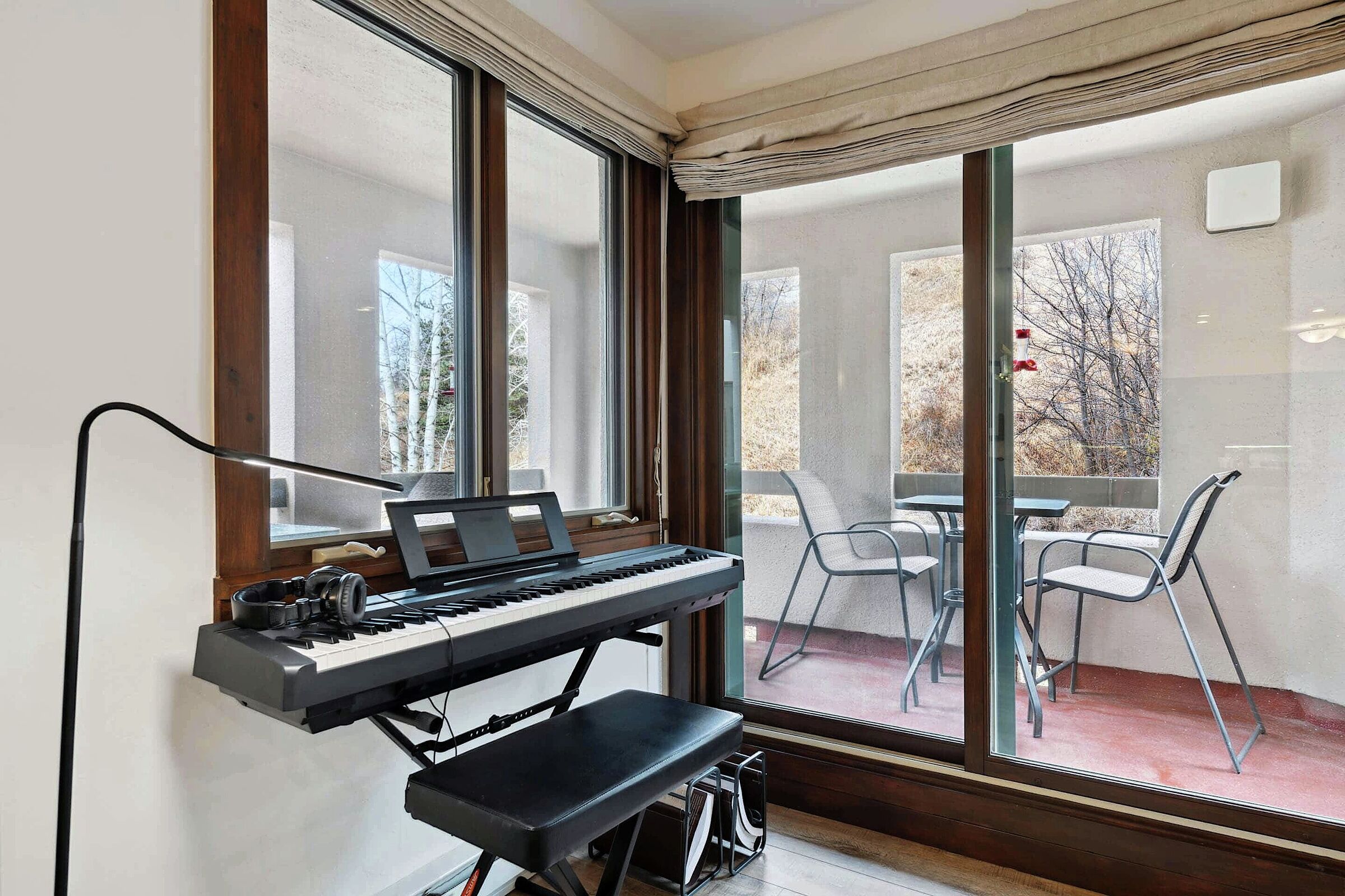 Living Area with Digital Piano