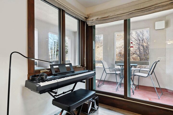 Living Area with Digital Piano