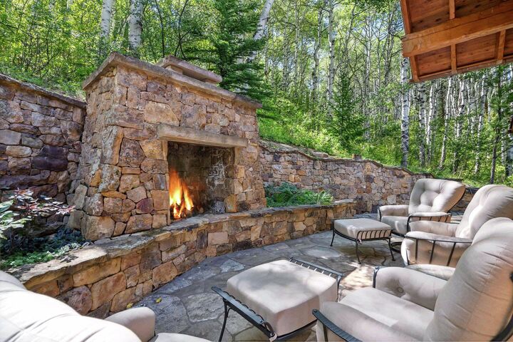 5 Bdrm 7 Bath HT - Patio with Fireplace