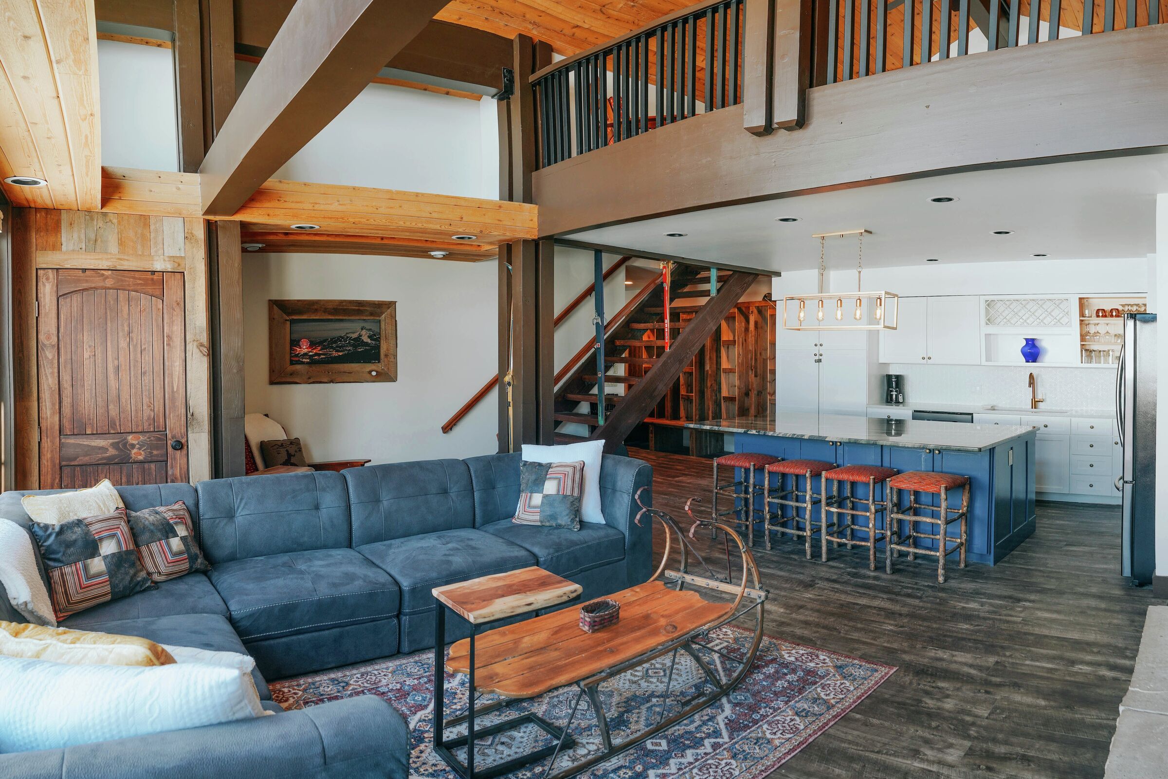Living Area & Kitchen