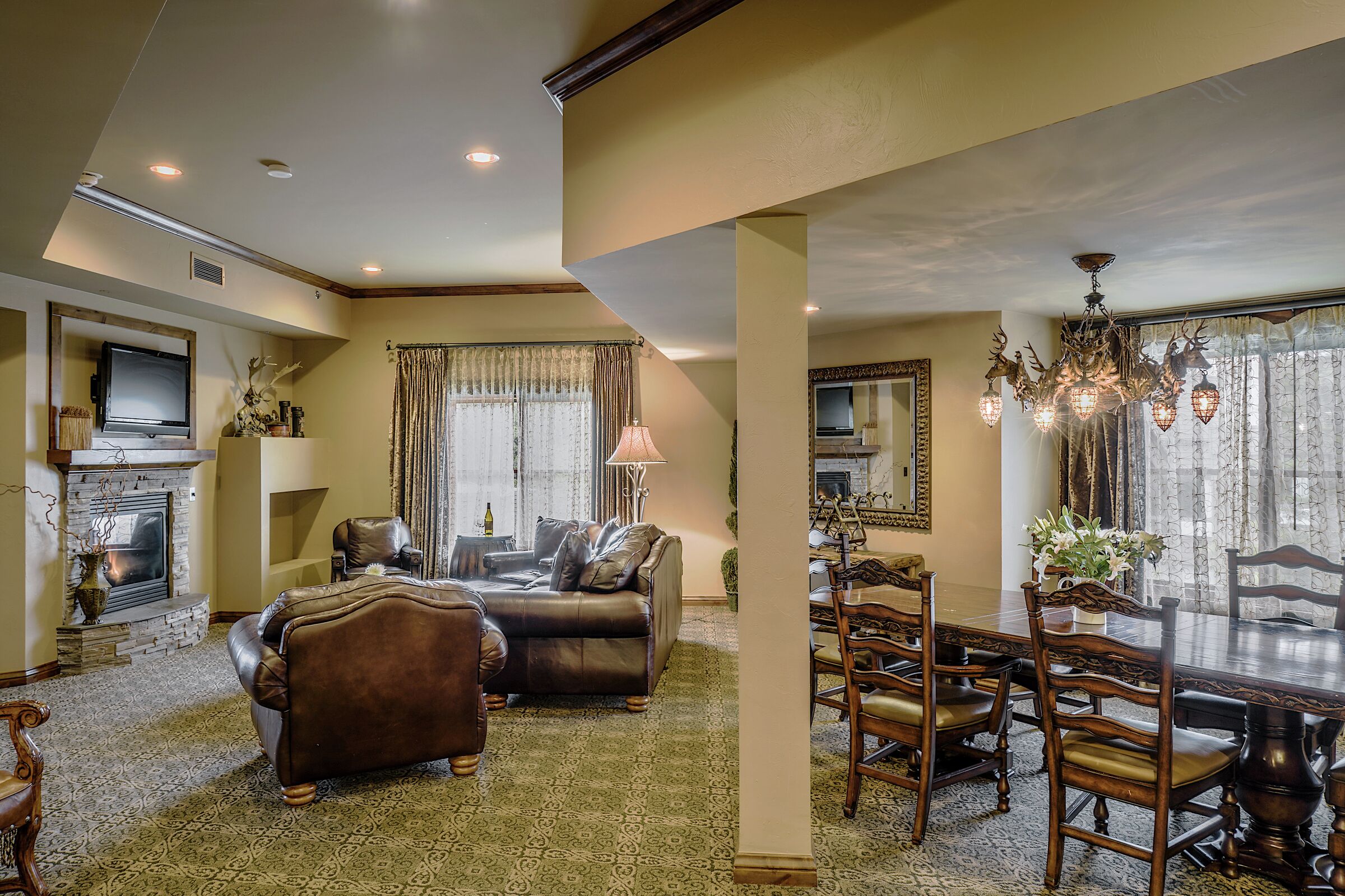 Living Room & Dining Room
