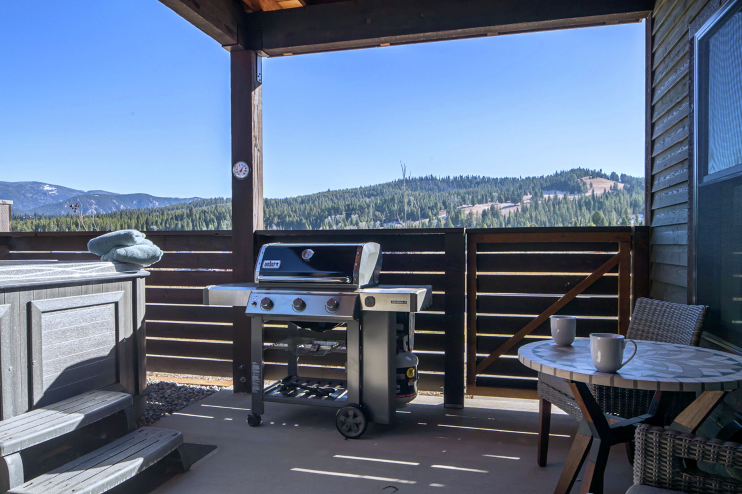 Balcony with BBQ