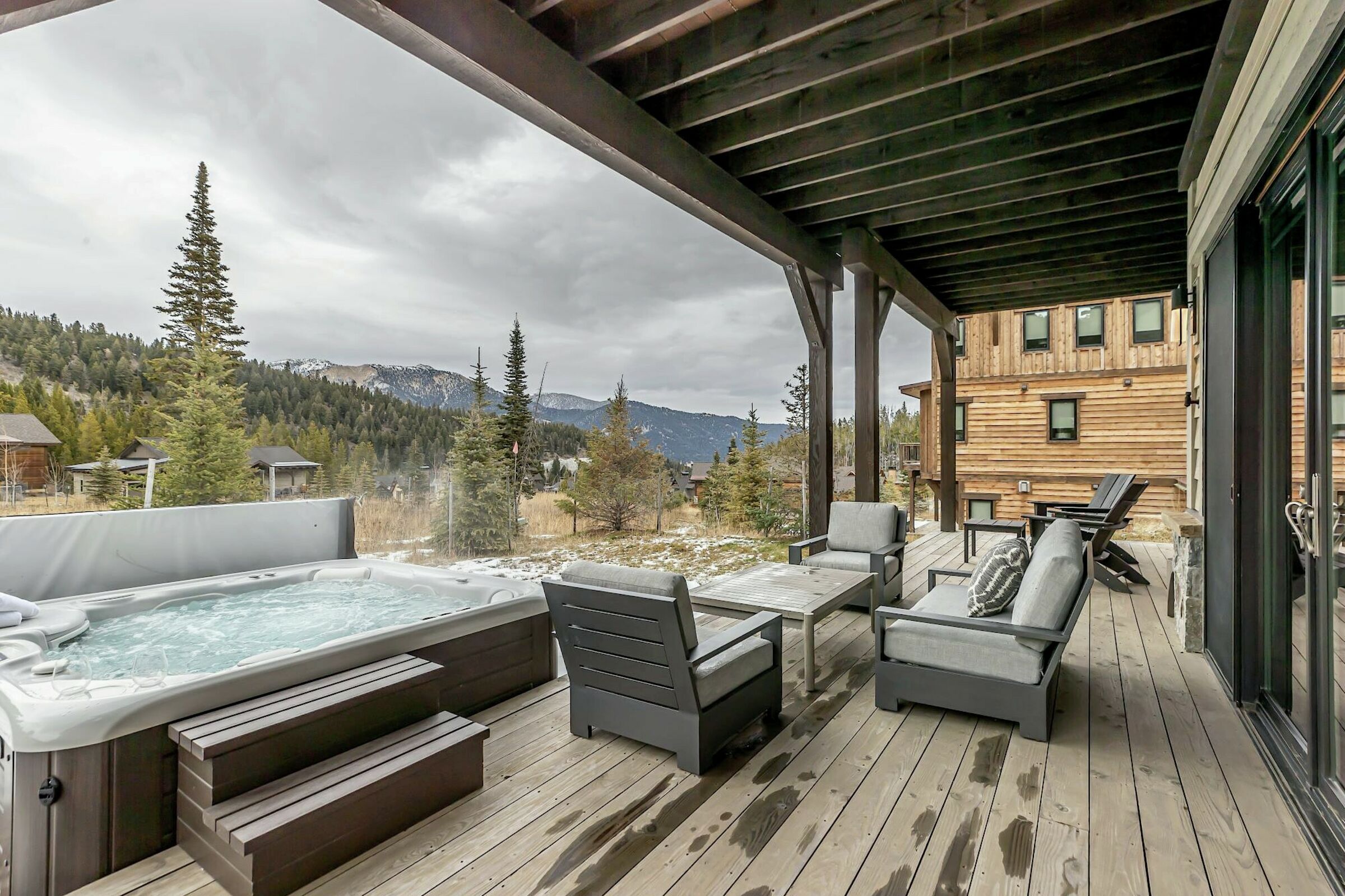 Deck with Hot Tub