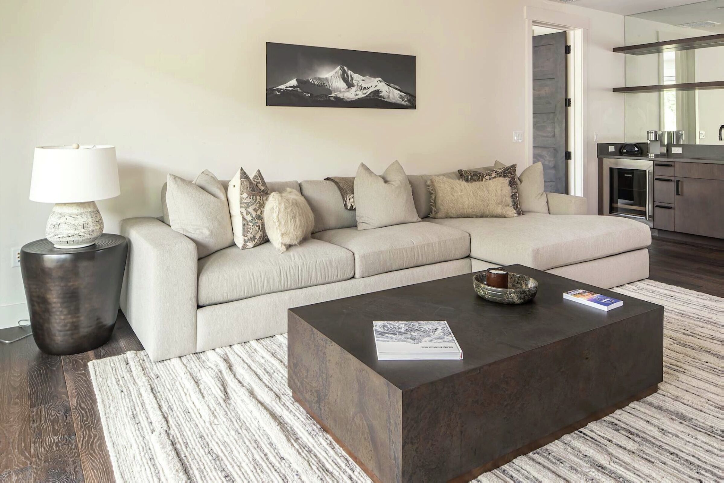 Family Room with Wet Bar