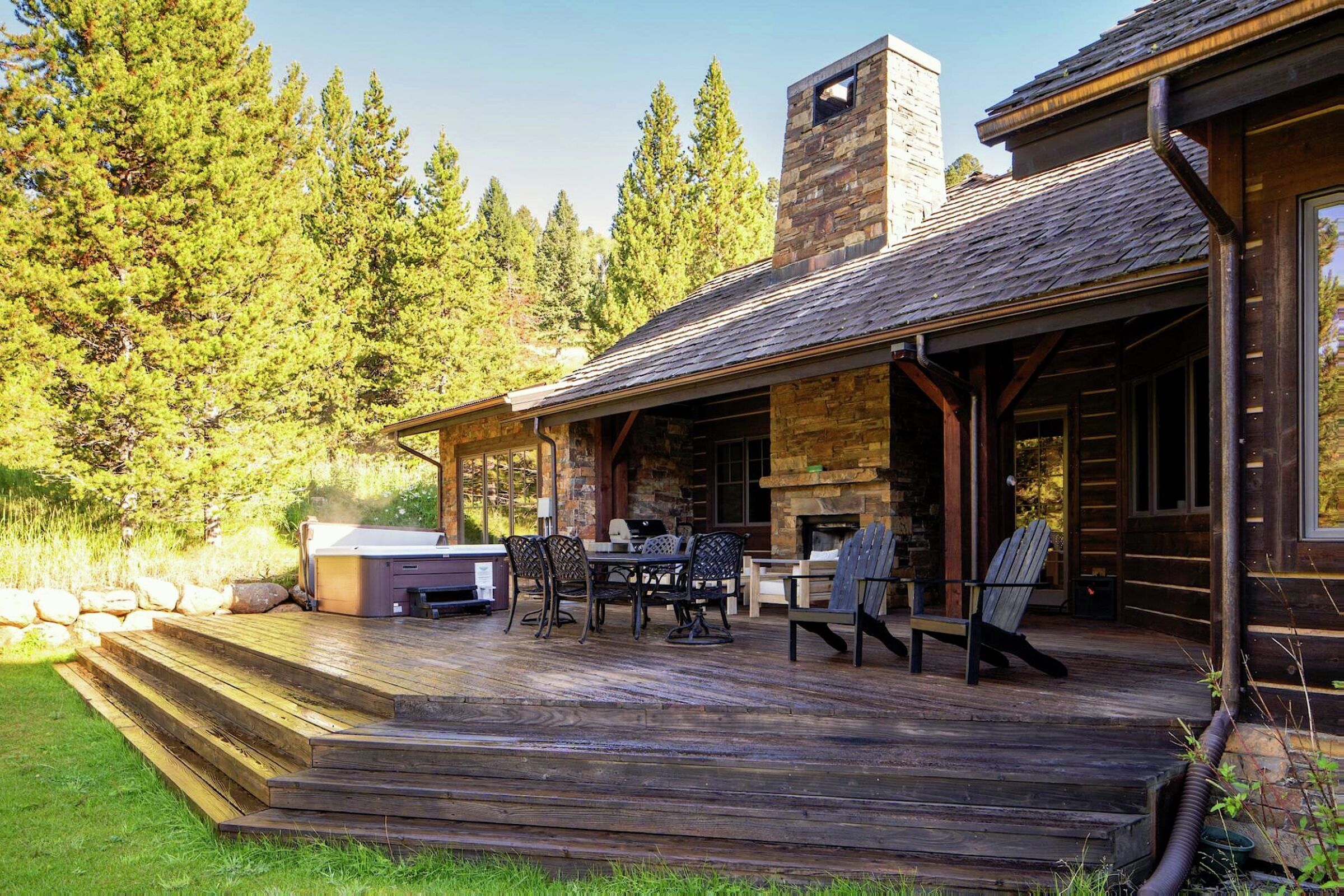 Deck with Hot Tub