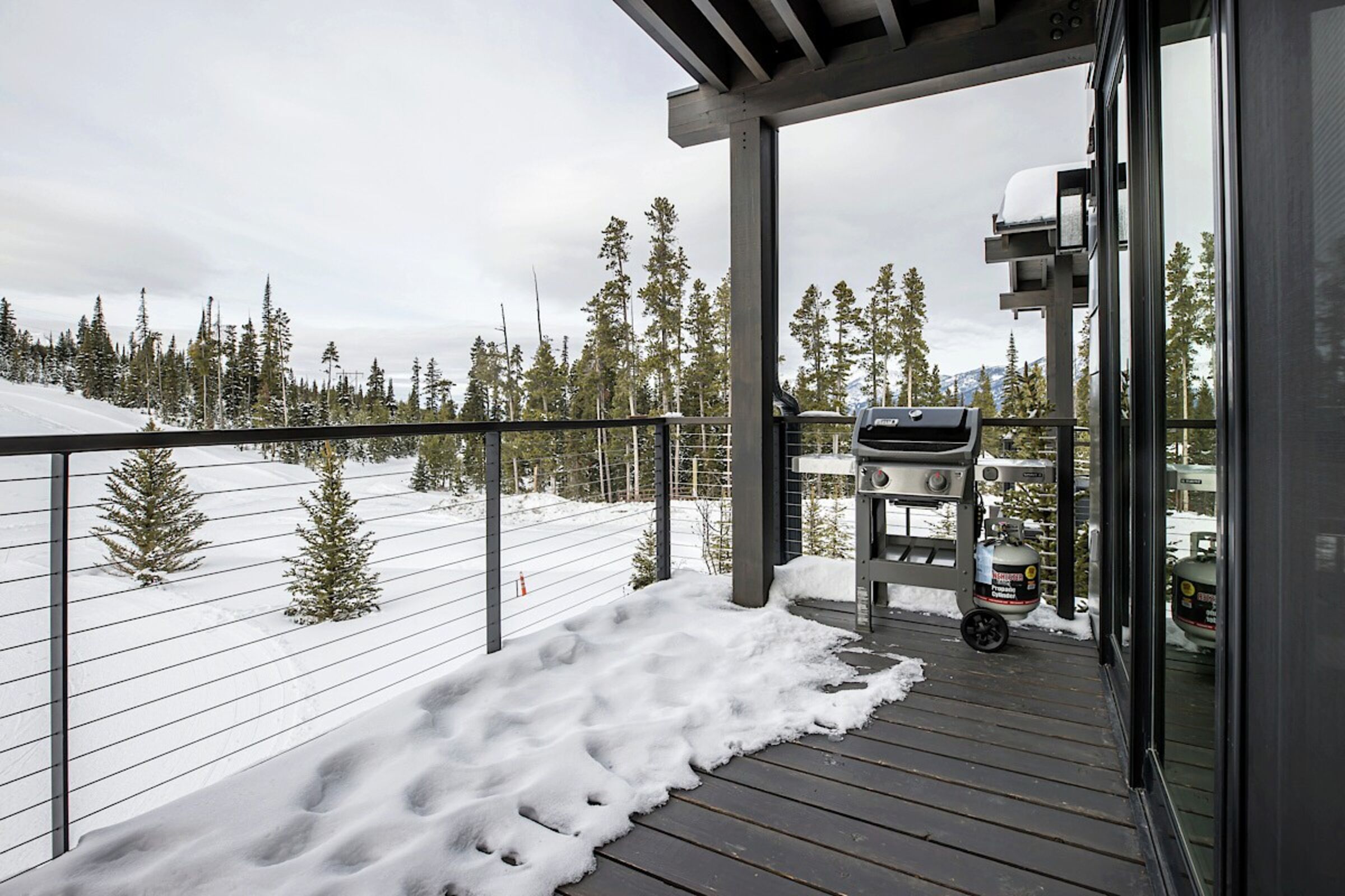 Balcony with BBQ