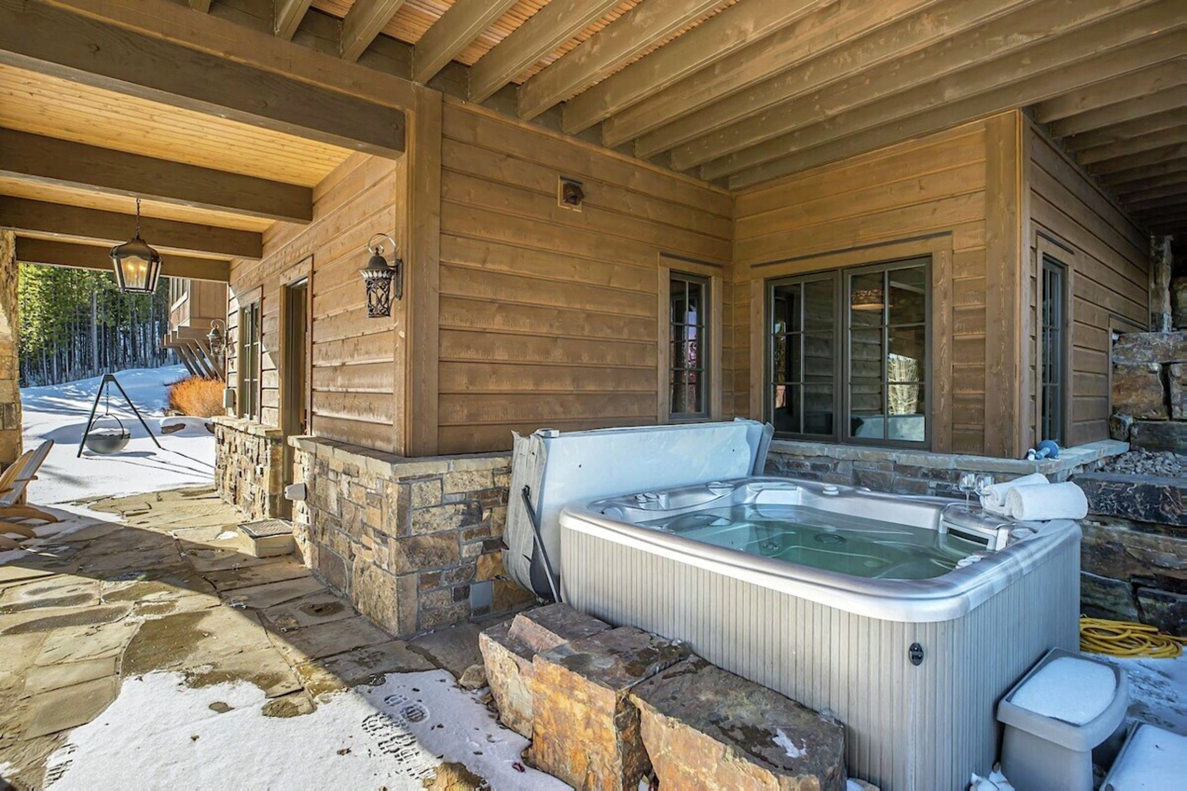 Patio with Hot Tub & Firepit