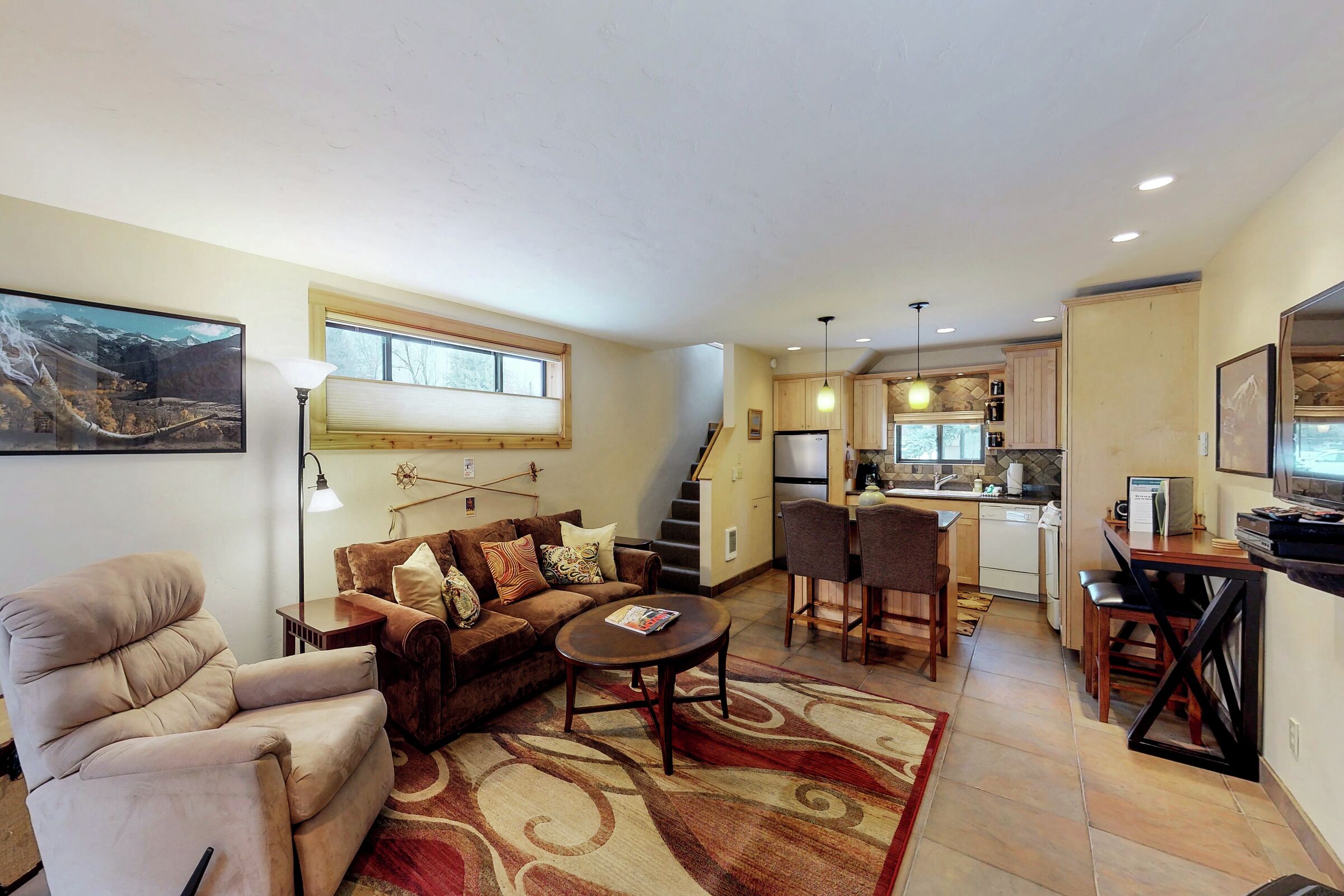 #01 - Ketchum Treehouse - Living Room & Dining Room