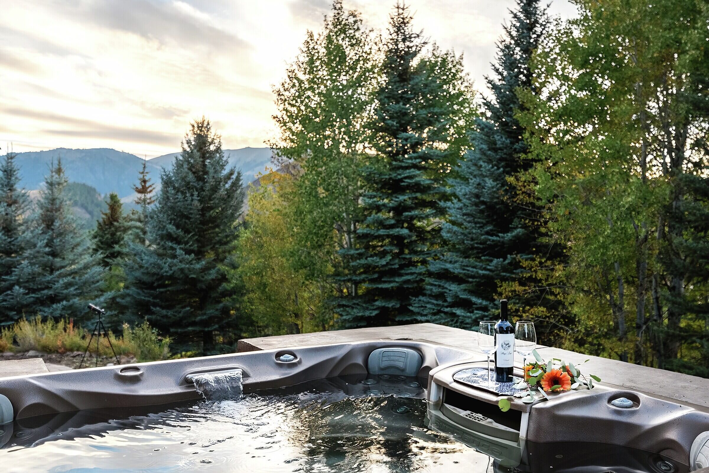 Tiered Patio with Hot Tub