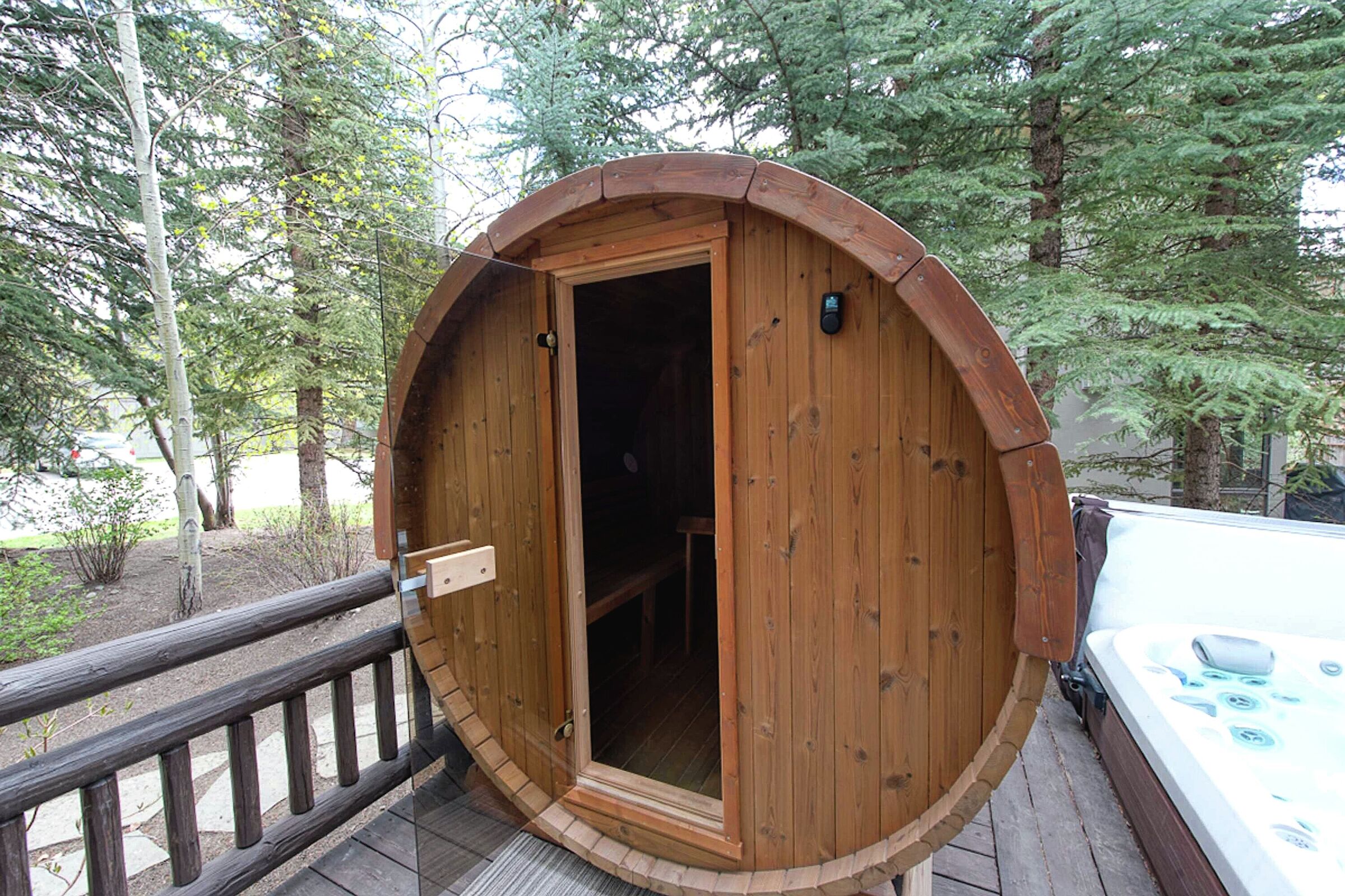 Back Deck with Sauna