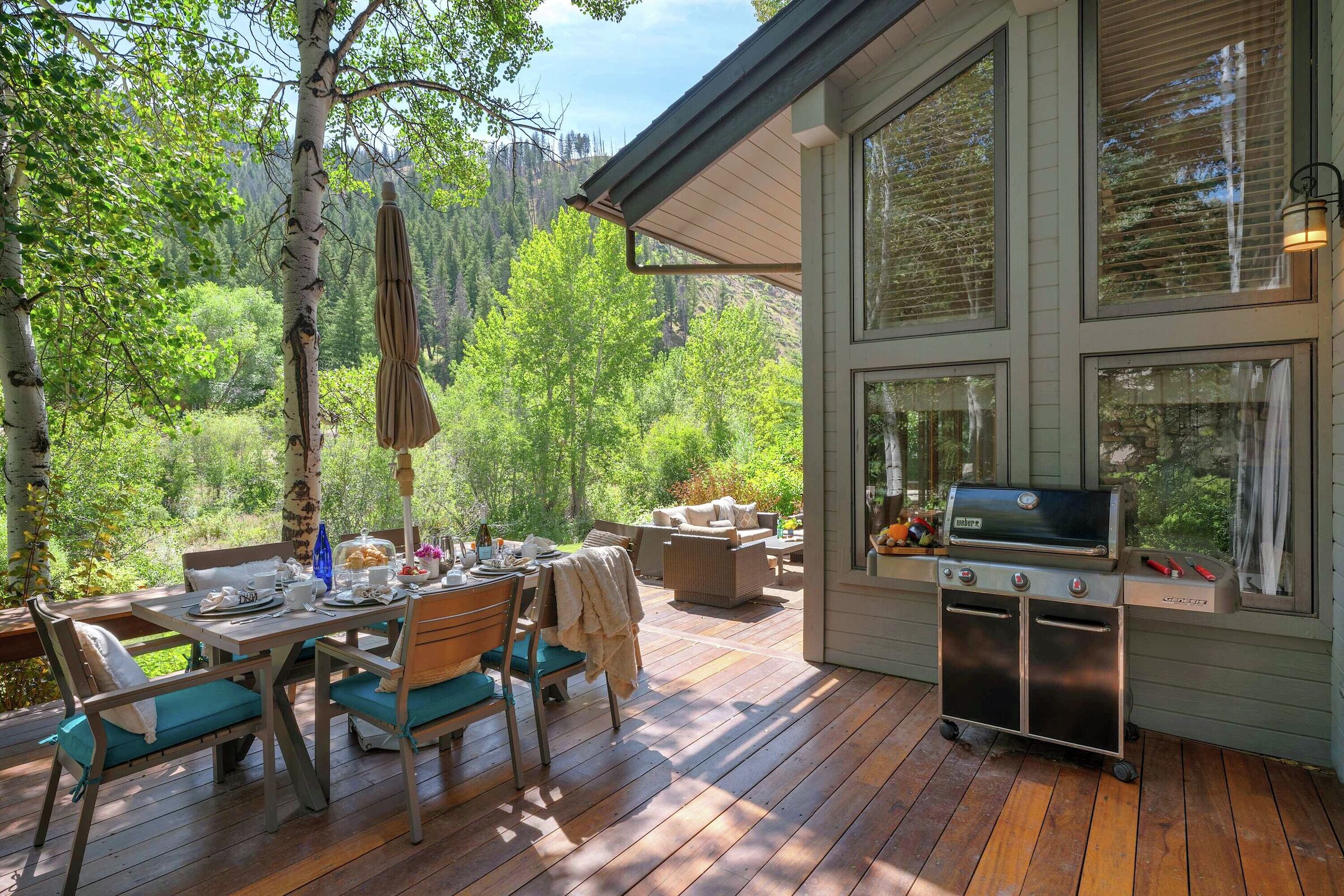 Deck with BBQ