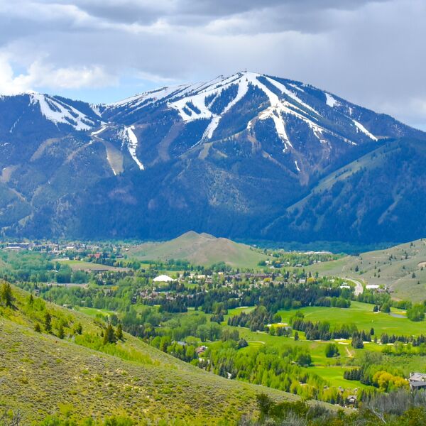 The landscape around Ketchum, Sun Valley