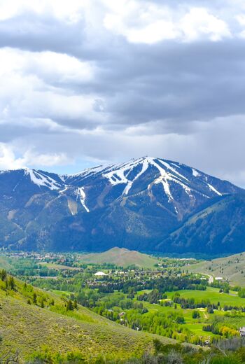The landscape around Ketchum, Sun Valley