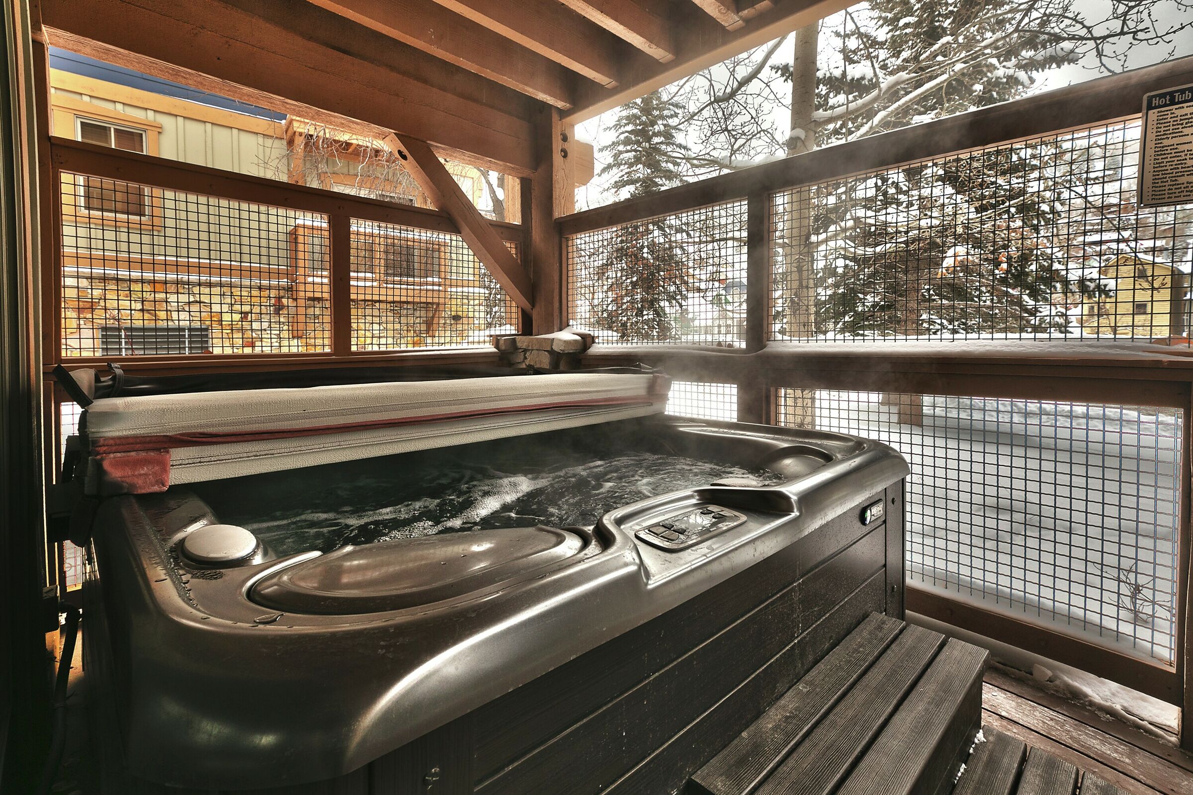 Deck with Hot Tub