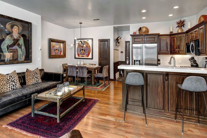 #102 - Living Area, Dining Area & Kitchen