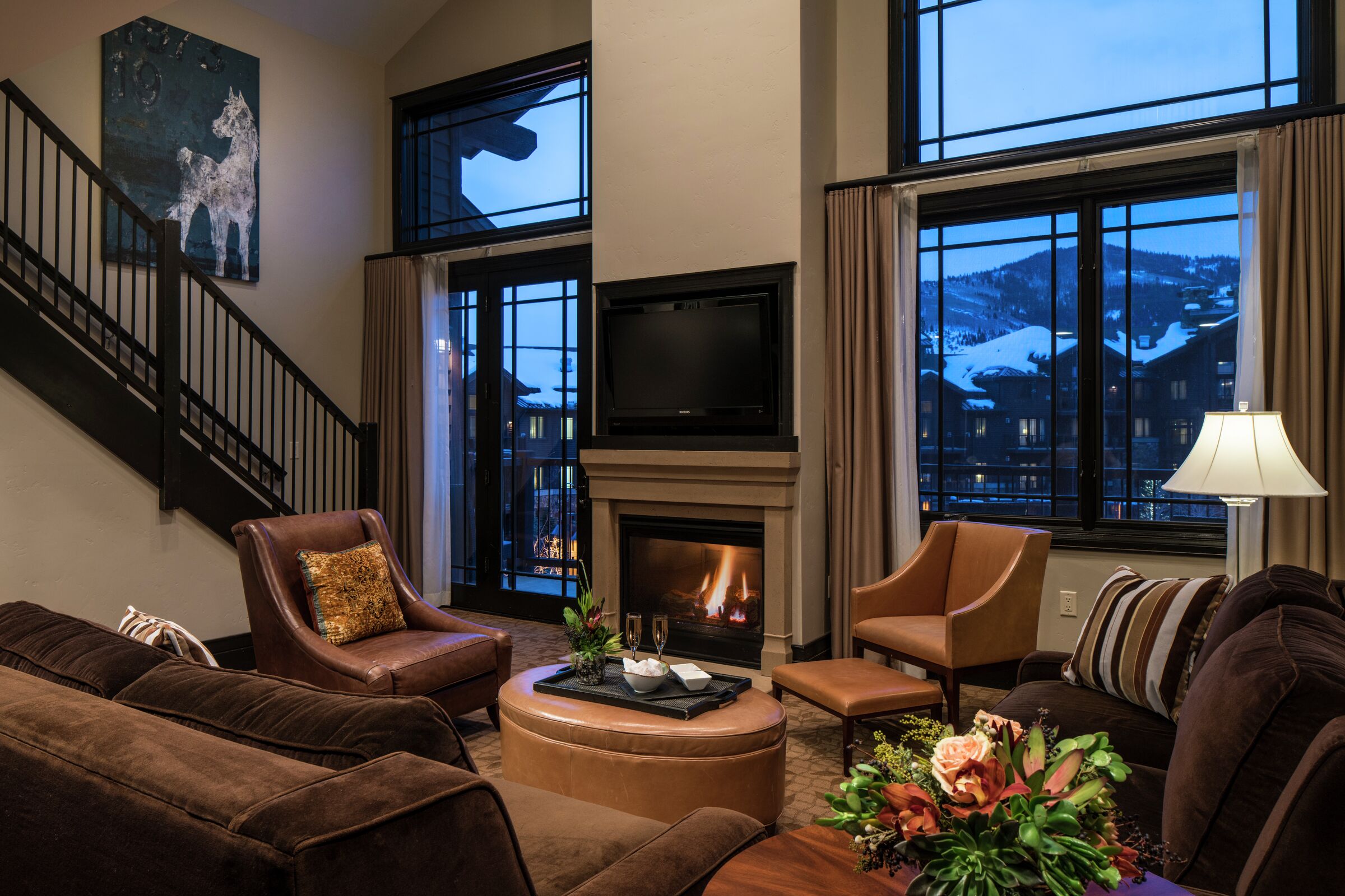 Two Bedroom Bi-Level Suite Living Room