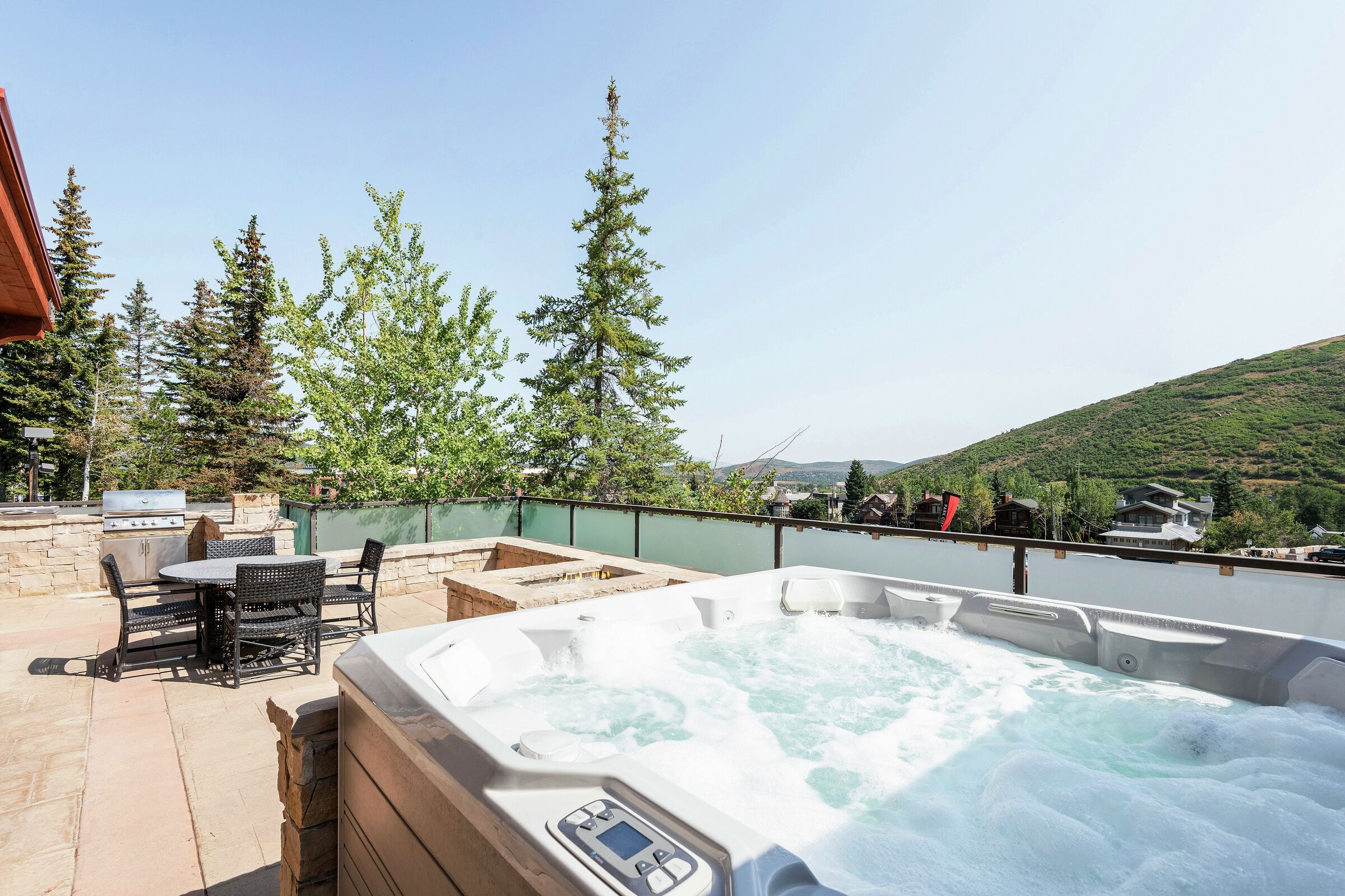 Balcony with BBQ and Hot Tub