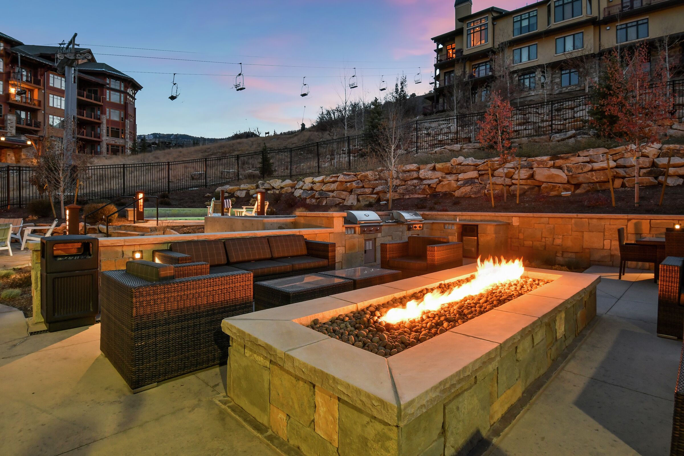 BBQ Area with Fire Pit