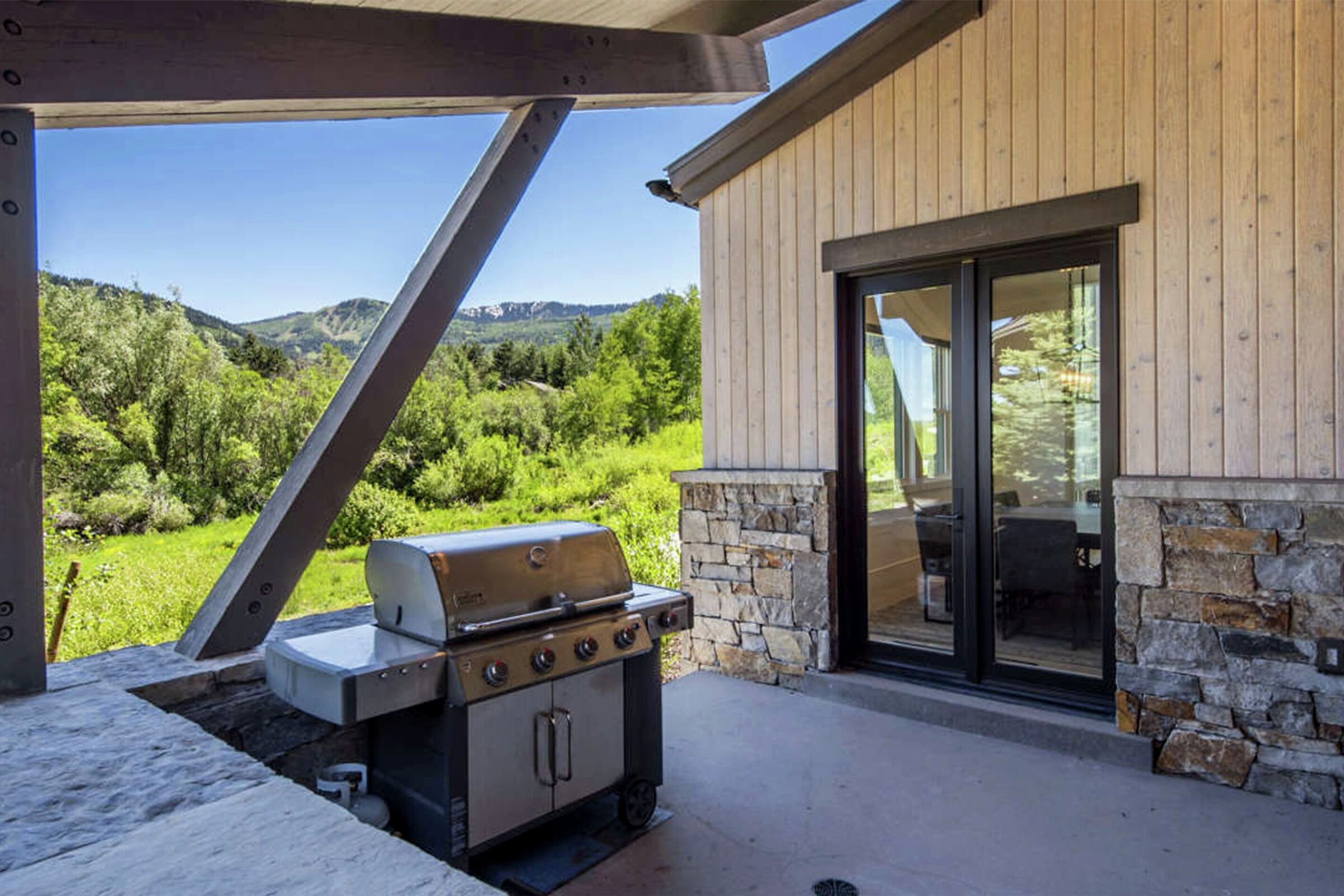 Patio with BBQ