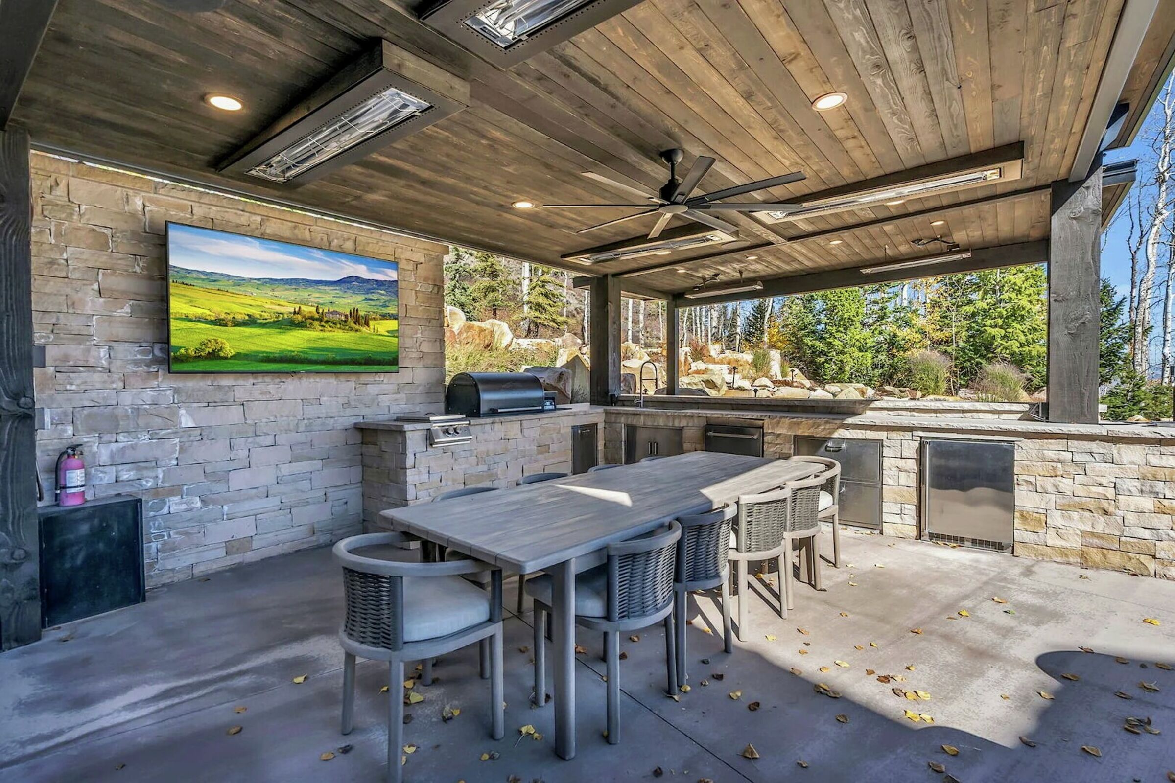 Patio with BBQ