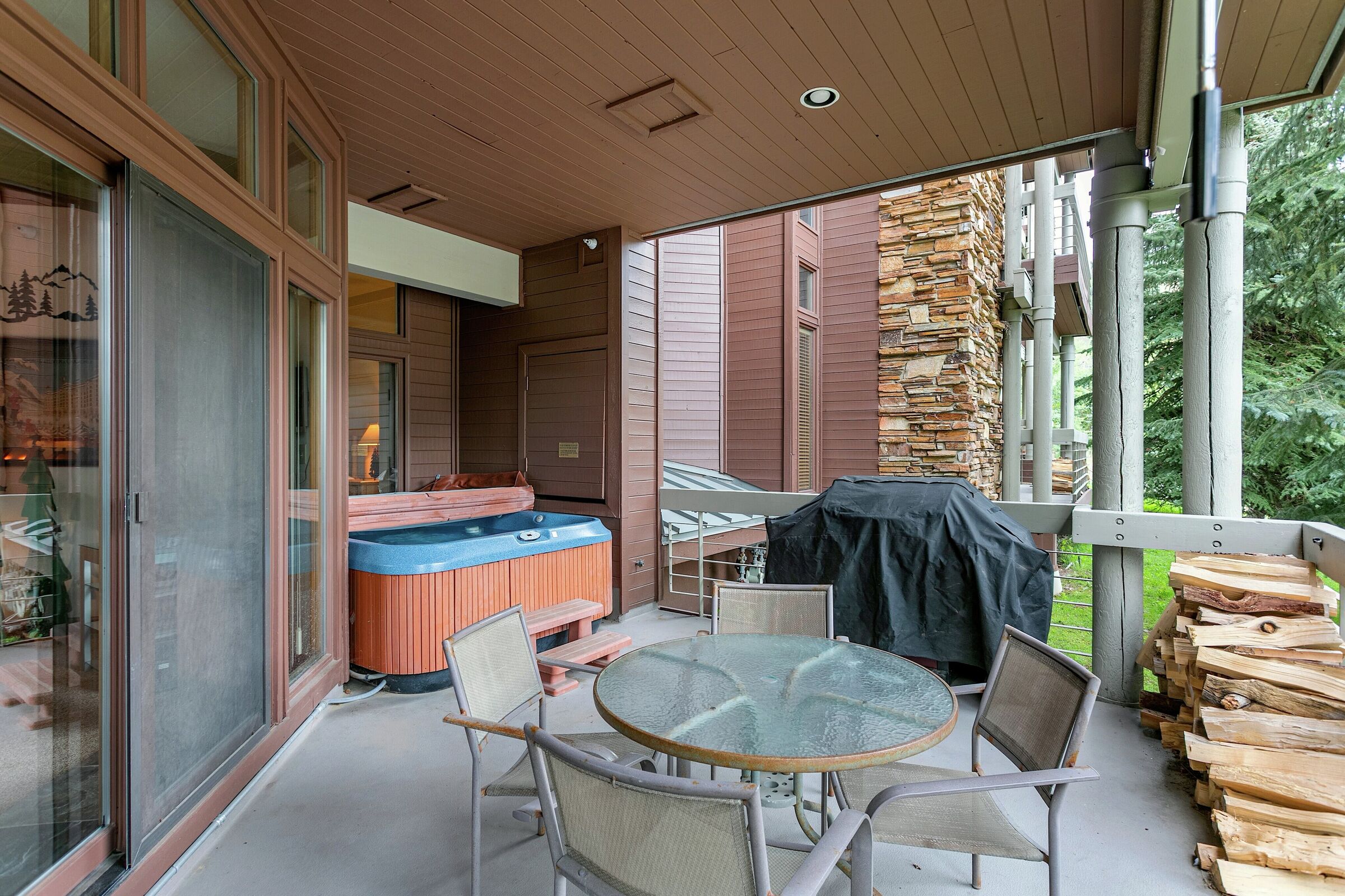 Patio with BBQ and Hot Tub