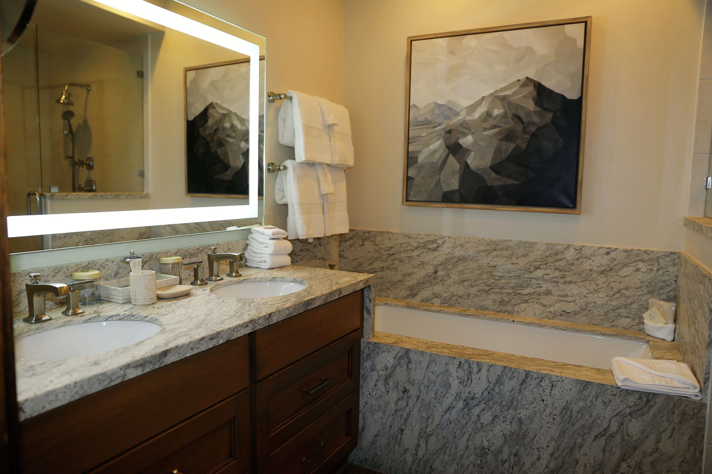Deluxe Two Queen Room Bathroom