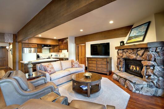 Living Area & Kitchen