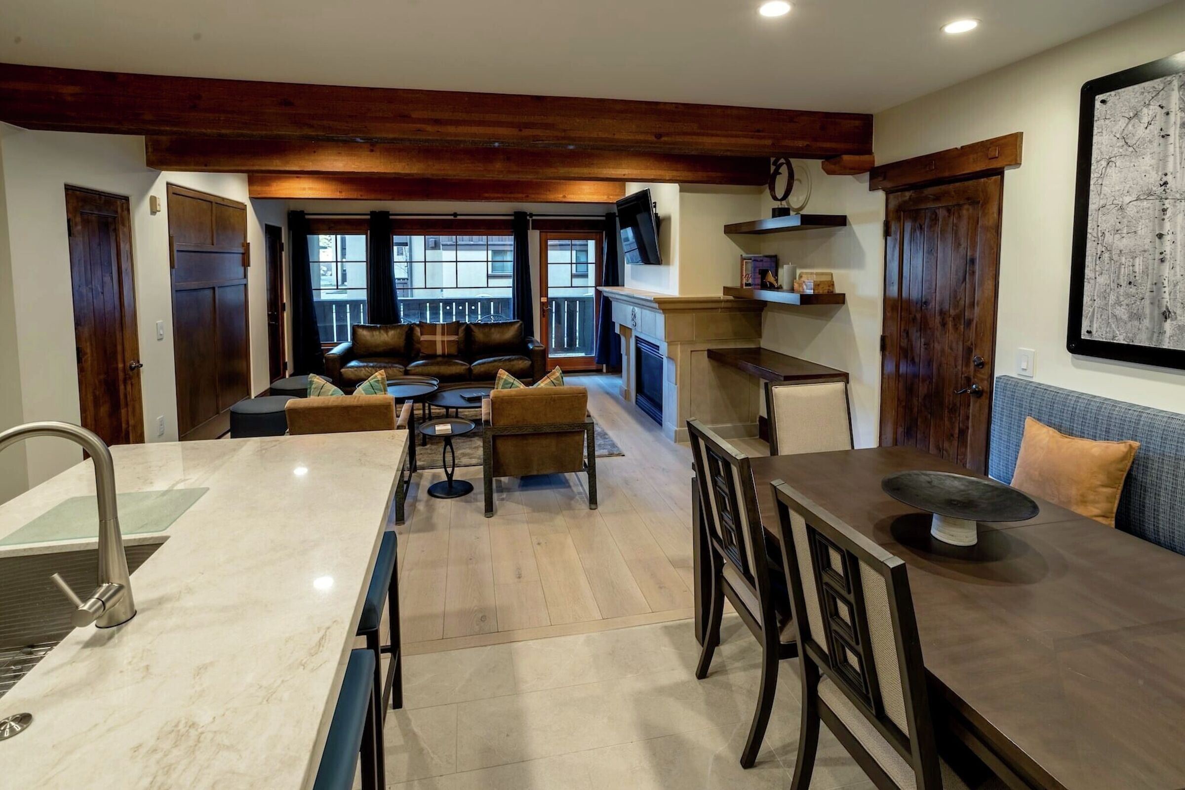 Studio Dining Area & Living Area