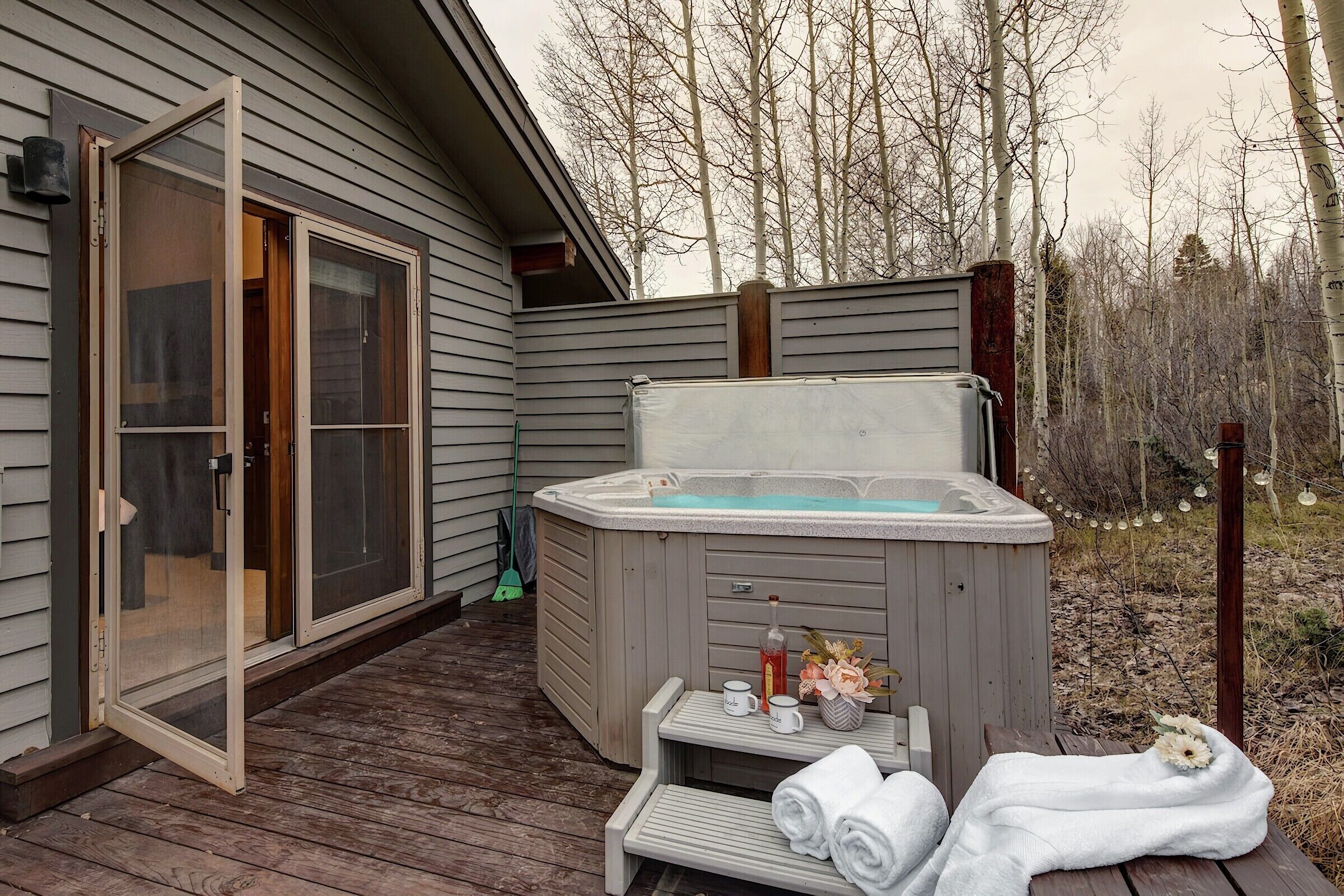Deck with Hot Tub