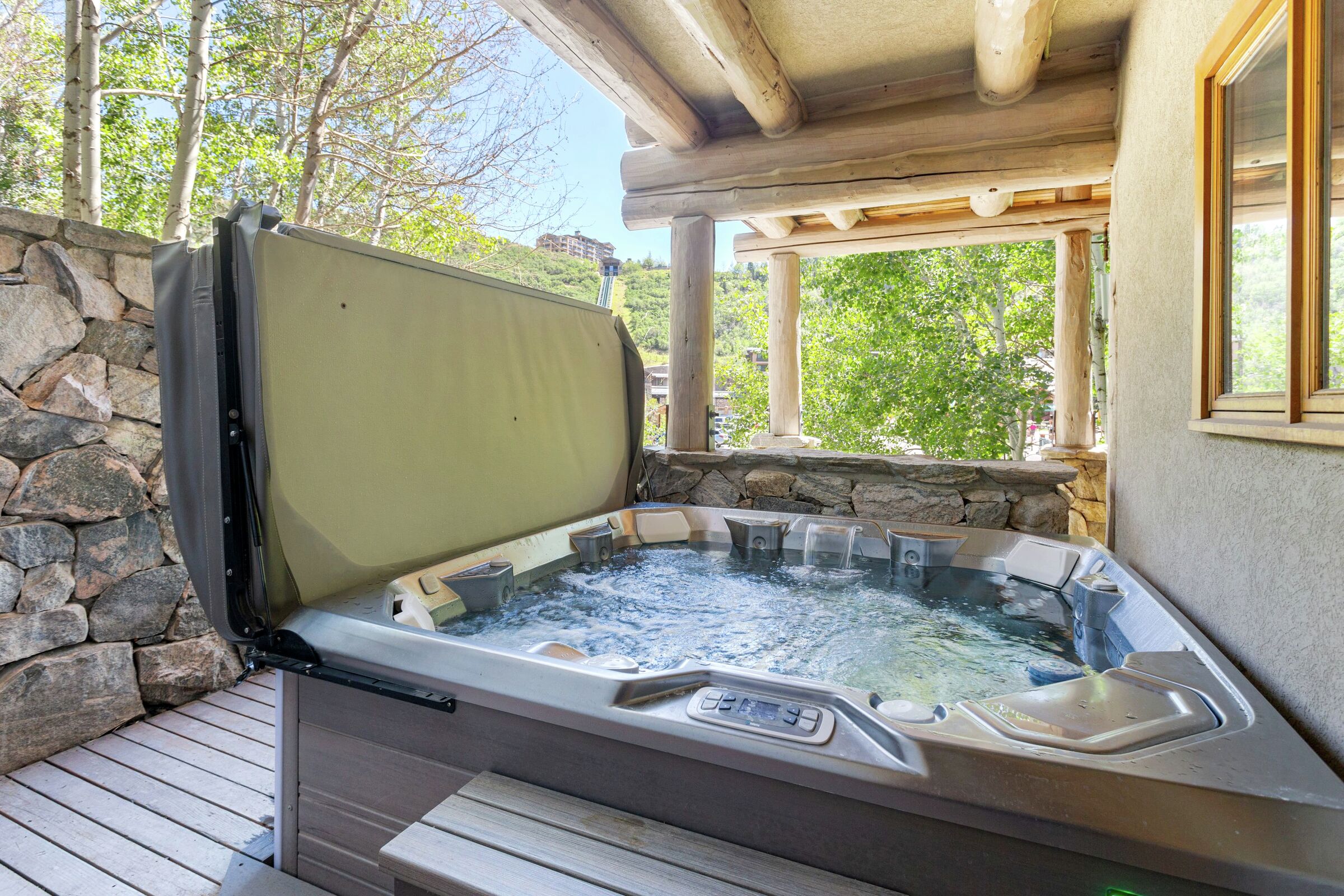Deck with Hot Tub