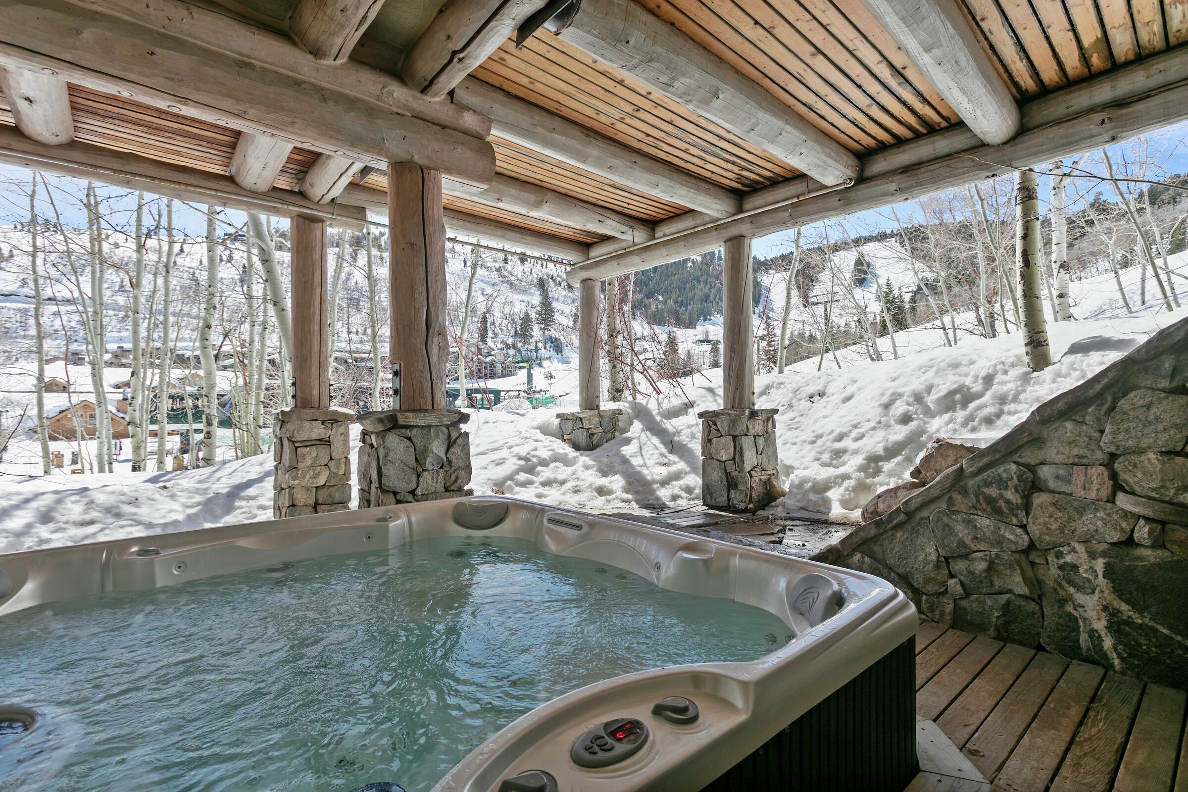 Deck with Hot Tub