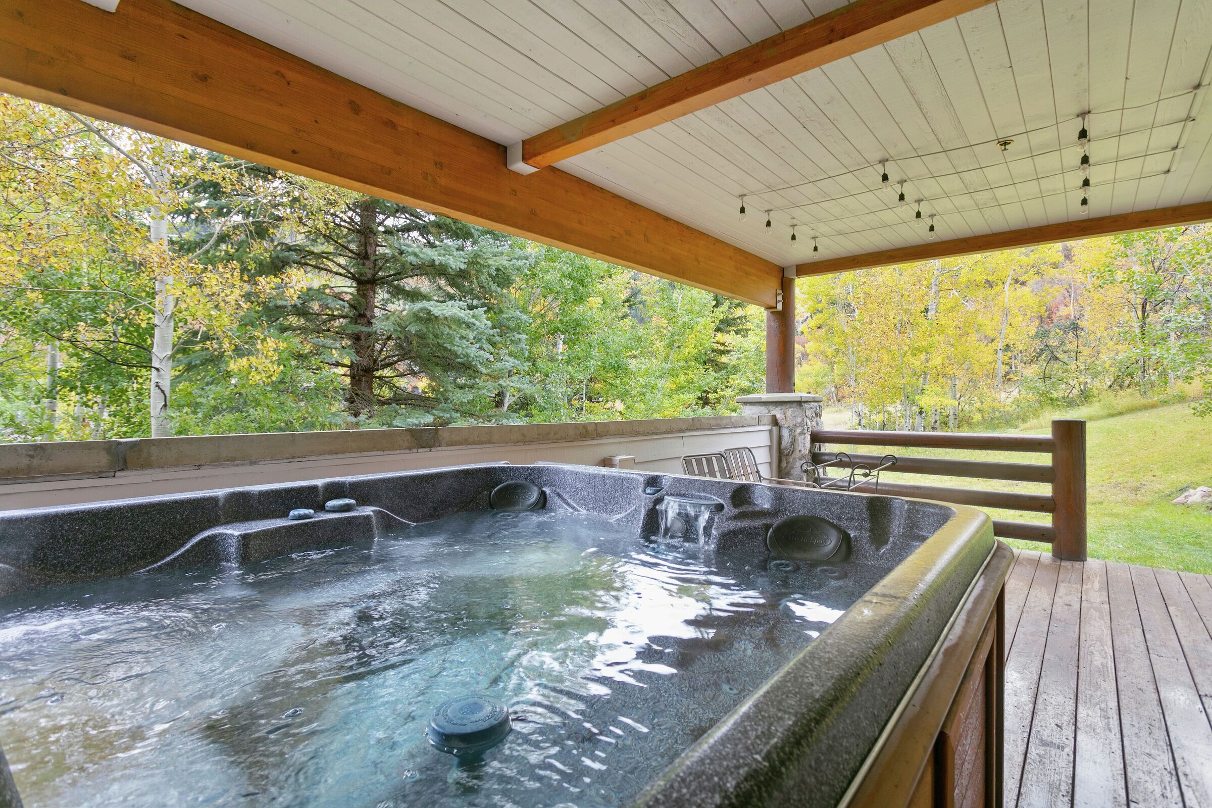 Deck with Hot Tub