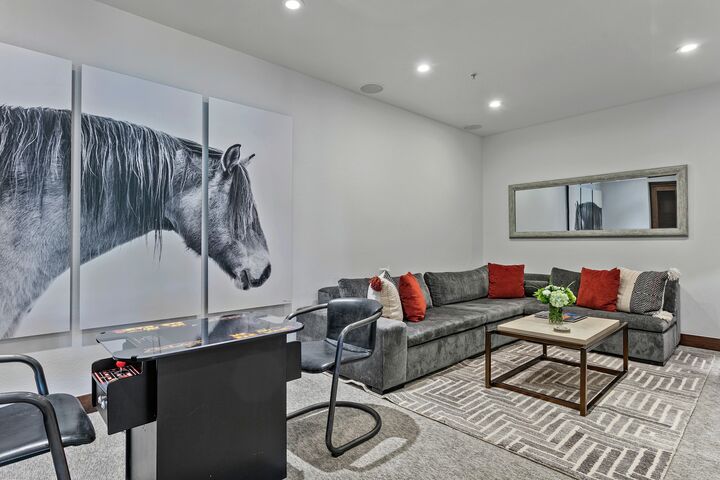 Family Room with Arcade Table