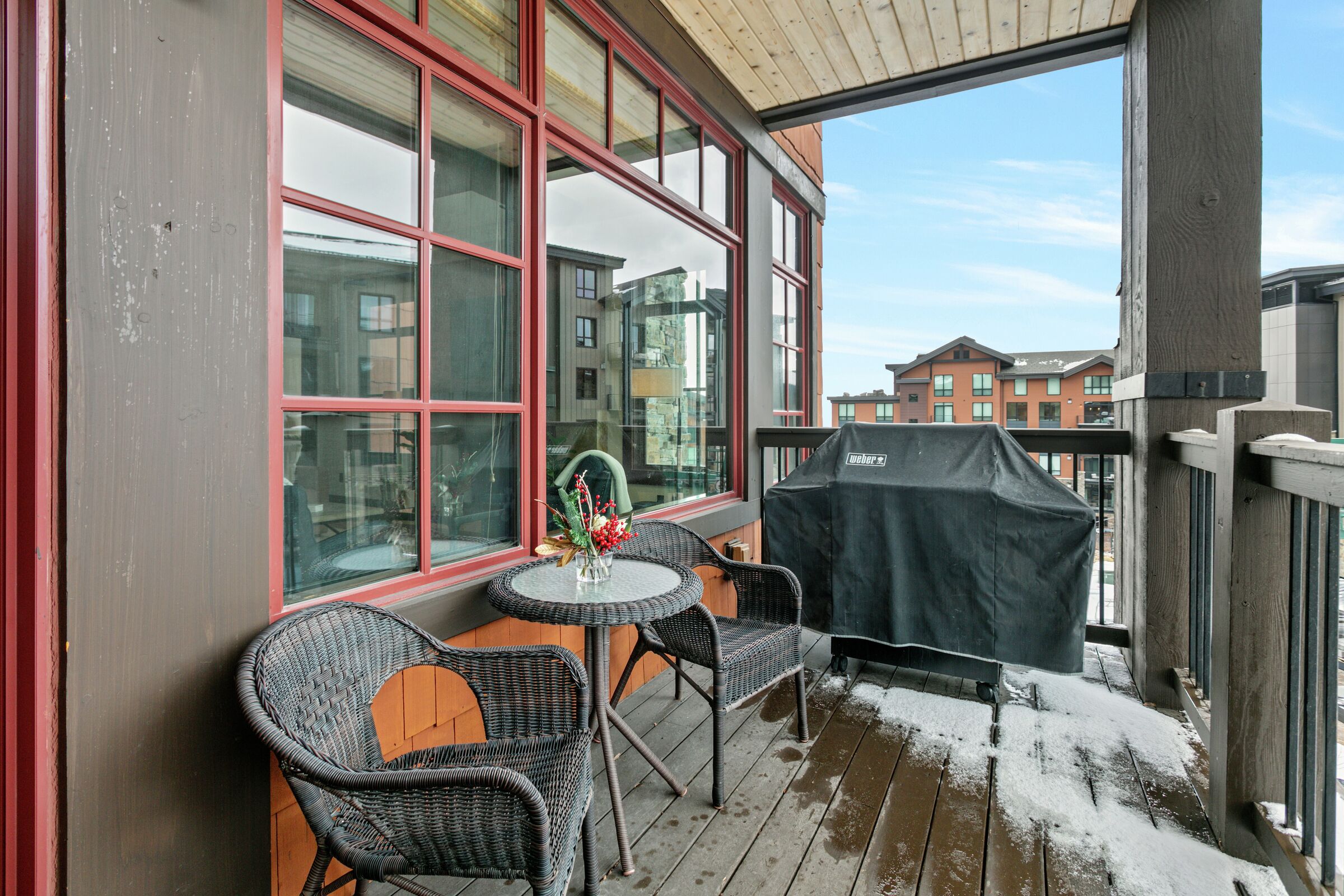 Balcony with BBQ