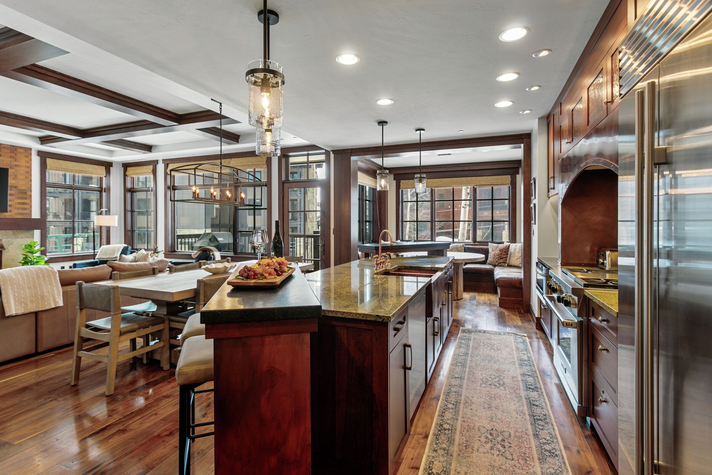 Kitchen, Dining Area, Breakfast Nook & Living Area