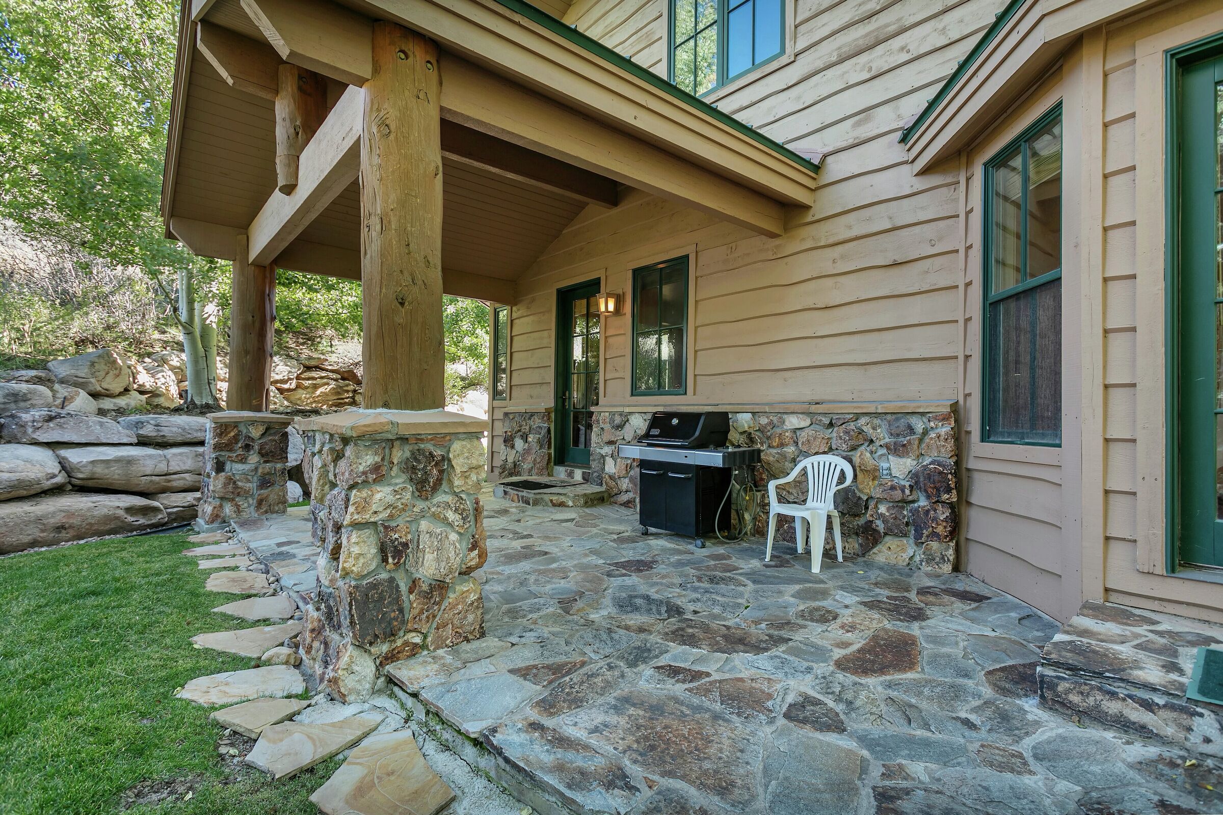 Patio with BBQ