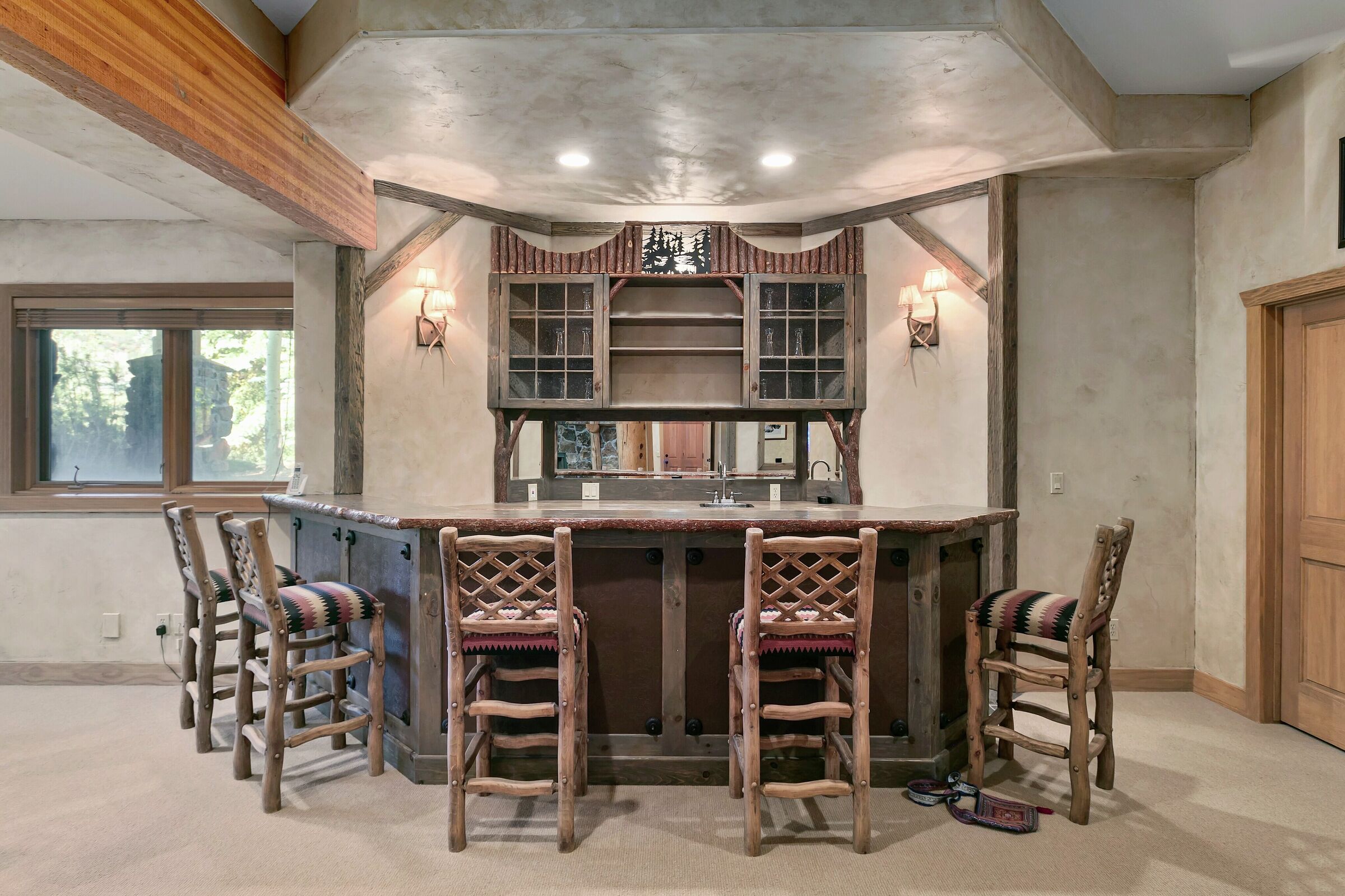 Family Room with Wet Bar